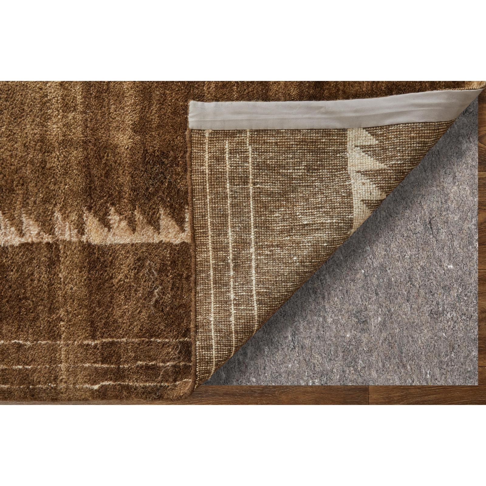 Feizy Agape 69HAF Modern Abstract Rug in Brown/Ivory - Image 4
