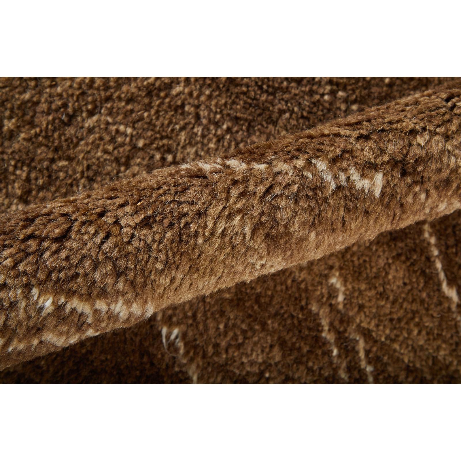 Feizy Agape 69HAF Modern Abstract Rug in Brown/Ivory - Image 5