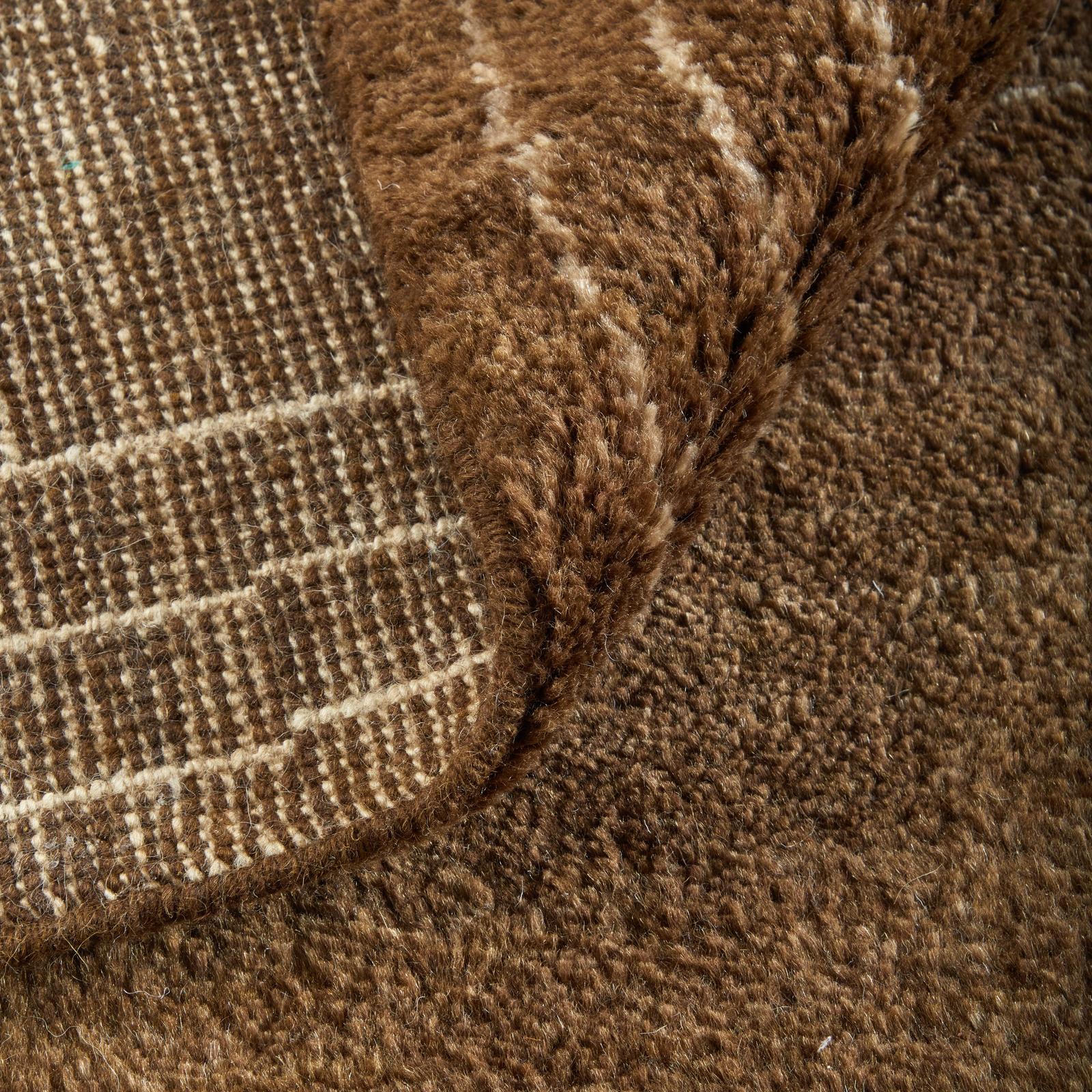 Feizy Agape 69HAF Modern Abstract Rug in Brown/Ivory - Image 7