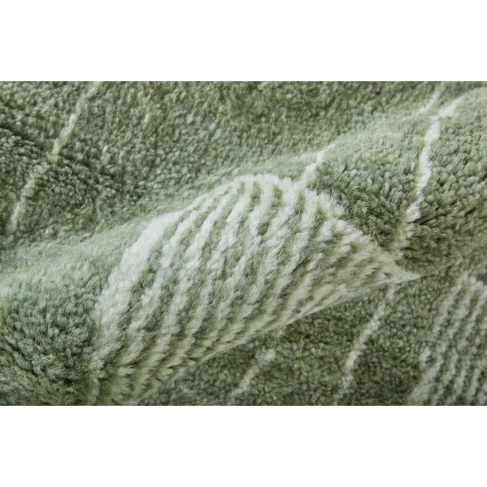 Feizy Agape 69HBF Modern Abstract Rug in Green/Ivory - Image 5