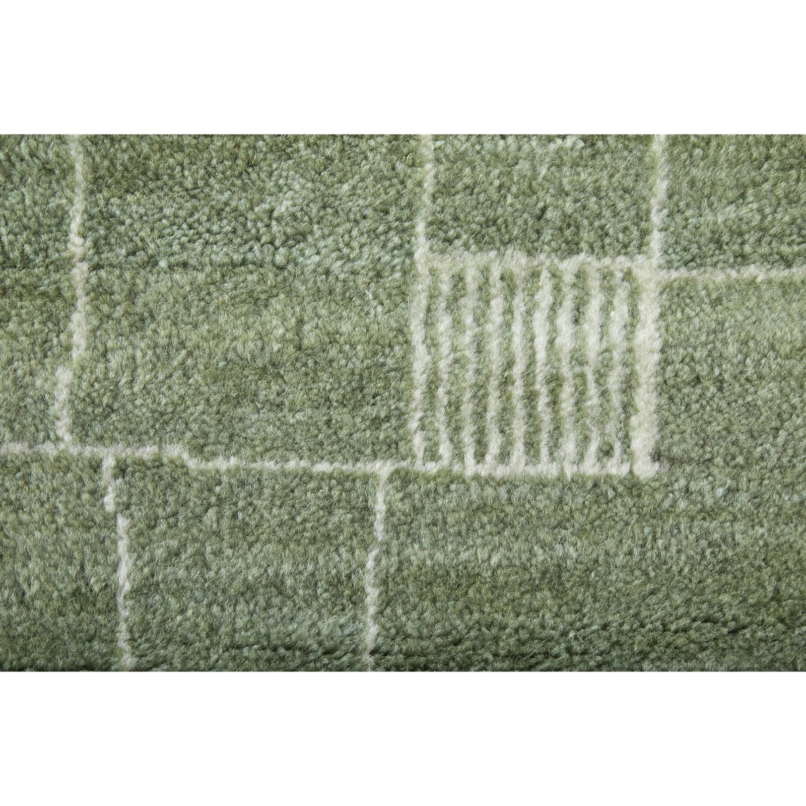 Feizy Agape 69HBF Modern Abstract Rug in Green/Ivory - Image 6