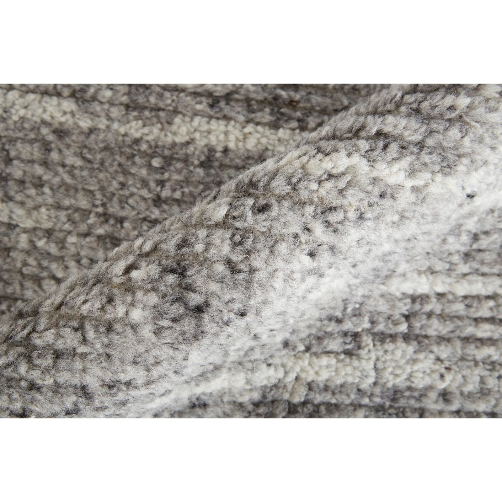 Feizy Alford 6913F Modern Checkered in Gray/Silver/Ivory - Image 7
