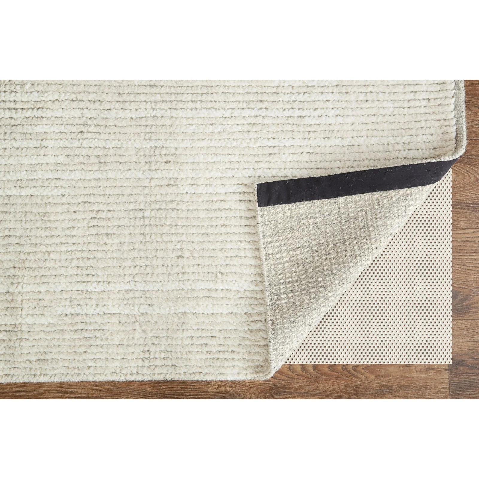 Feizy Alford 6922F Modern Solid in Ivory/Tan - Image 6