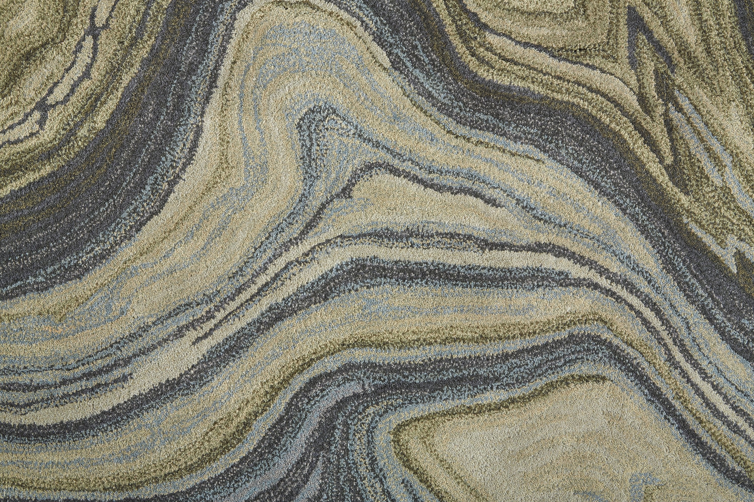 Feizy Amira 8631F Rug in Green / Gray - Image 3