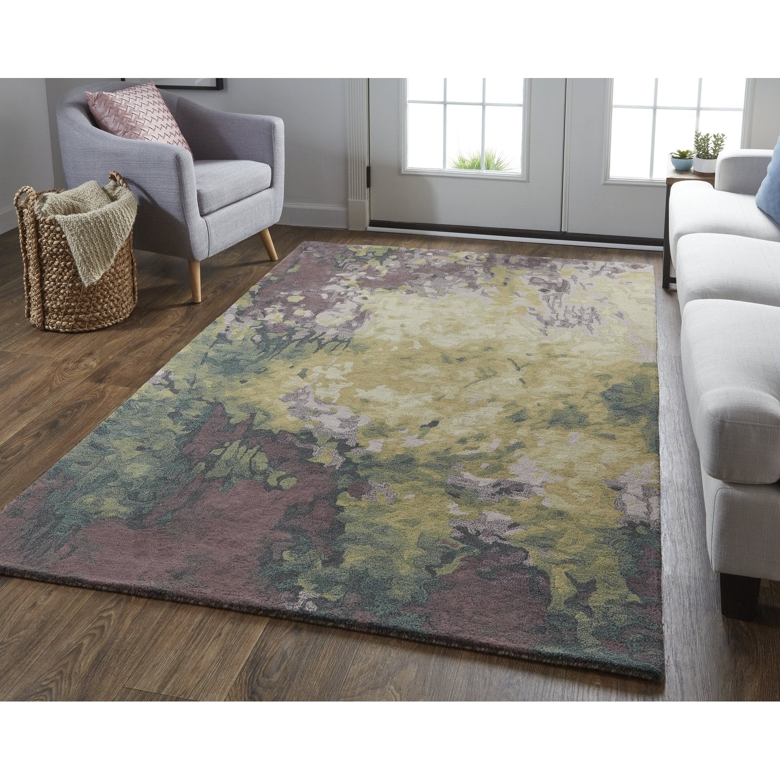 Feizy Amira 8633F Rug in Purple / Green - Image 2