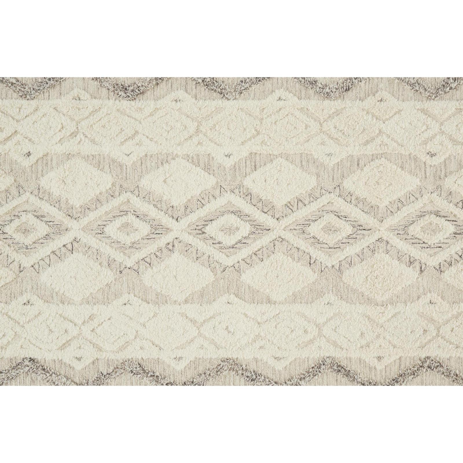 Feizy Anica 8006F Transitional Geometric Rug in Ivory/Taupe/Gray - Image 7