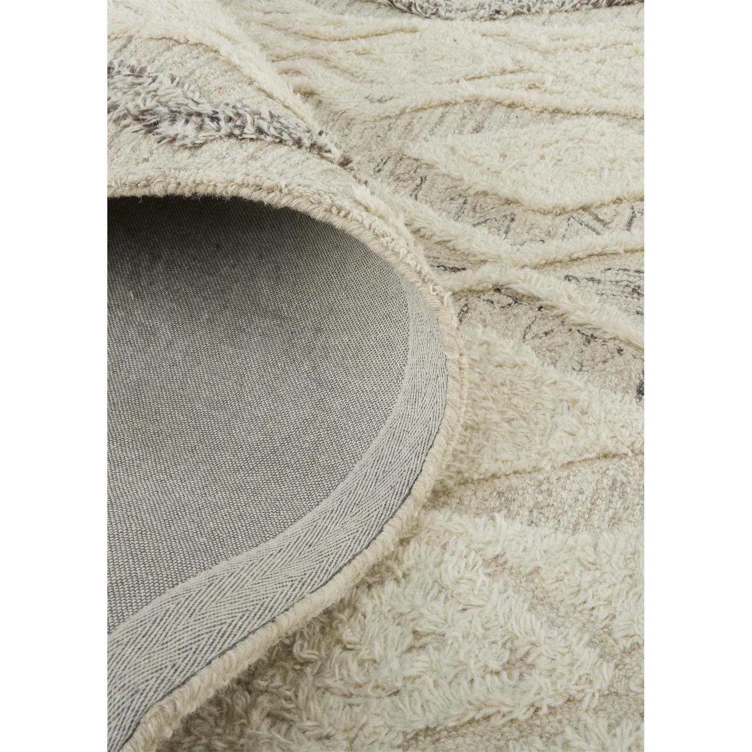 Feizy Anica 8006F Transitional Geometric Rug in Ivory/Taupe/Gray - Image 8