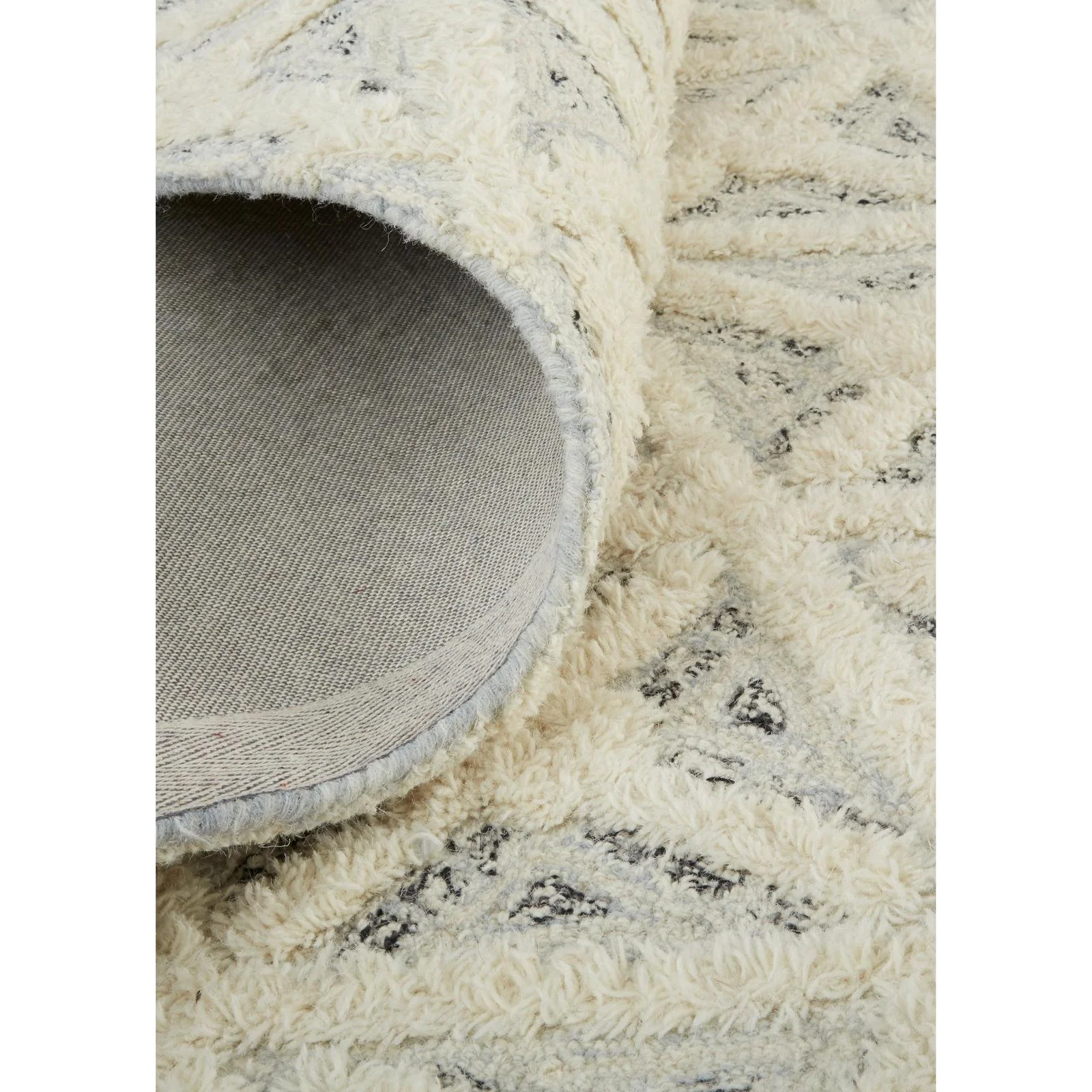 Feizy Anica 8007F Transitional Geometric Rug in Ivory/Black - Image 7