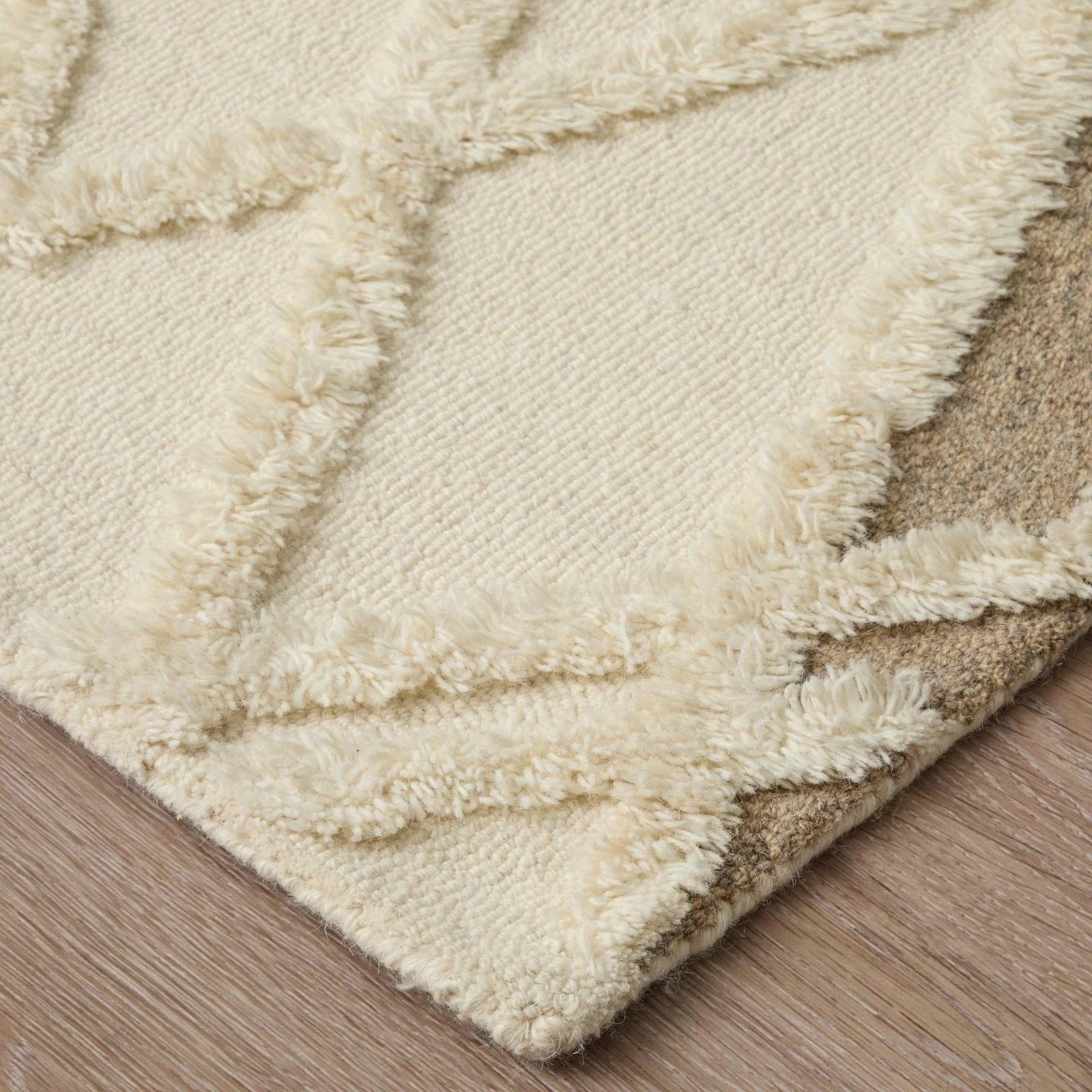 Feizy Anica 8008F Transitional Geometric Rug in Ivory/Taupe/Brown - Image 5