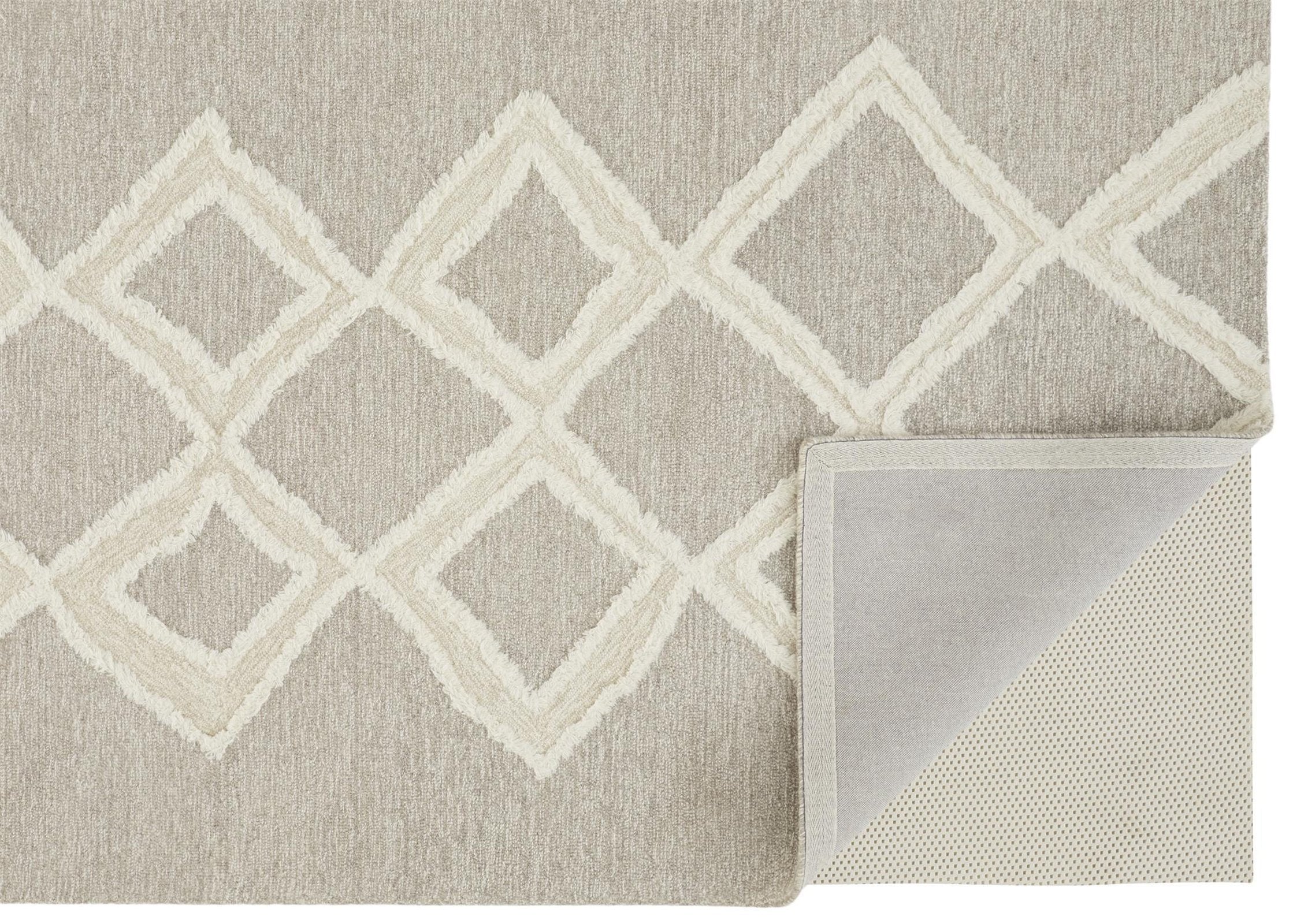 Feizy Anica 8009F Rug in Taupe / Ivory - Image 6