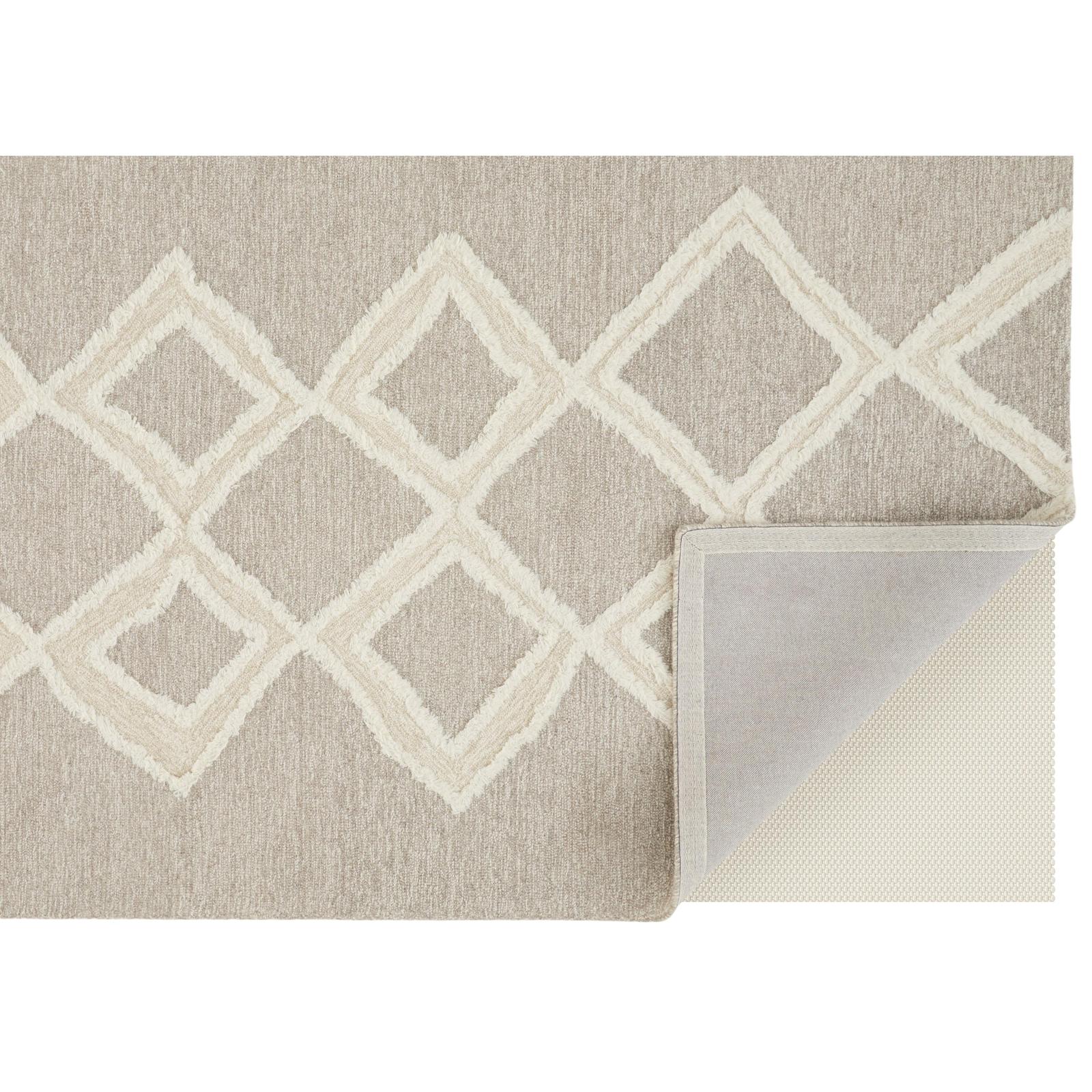 Feizy Anica 8009F Transitional Geometric Rug in Gray/Ivory - Image 6