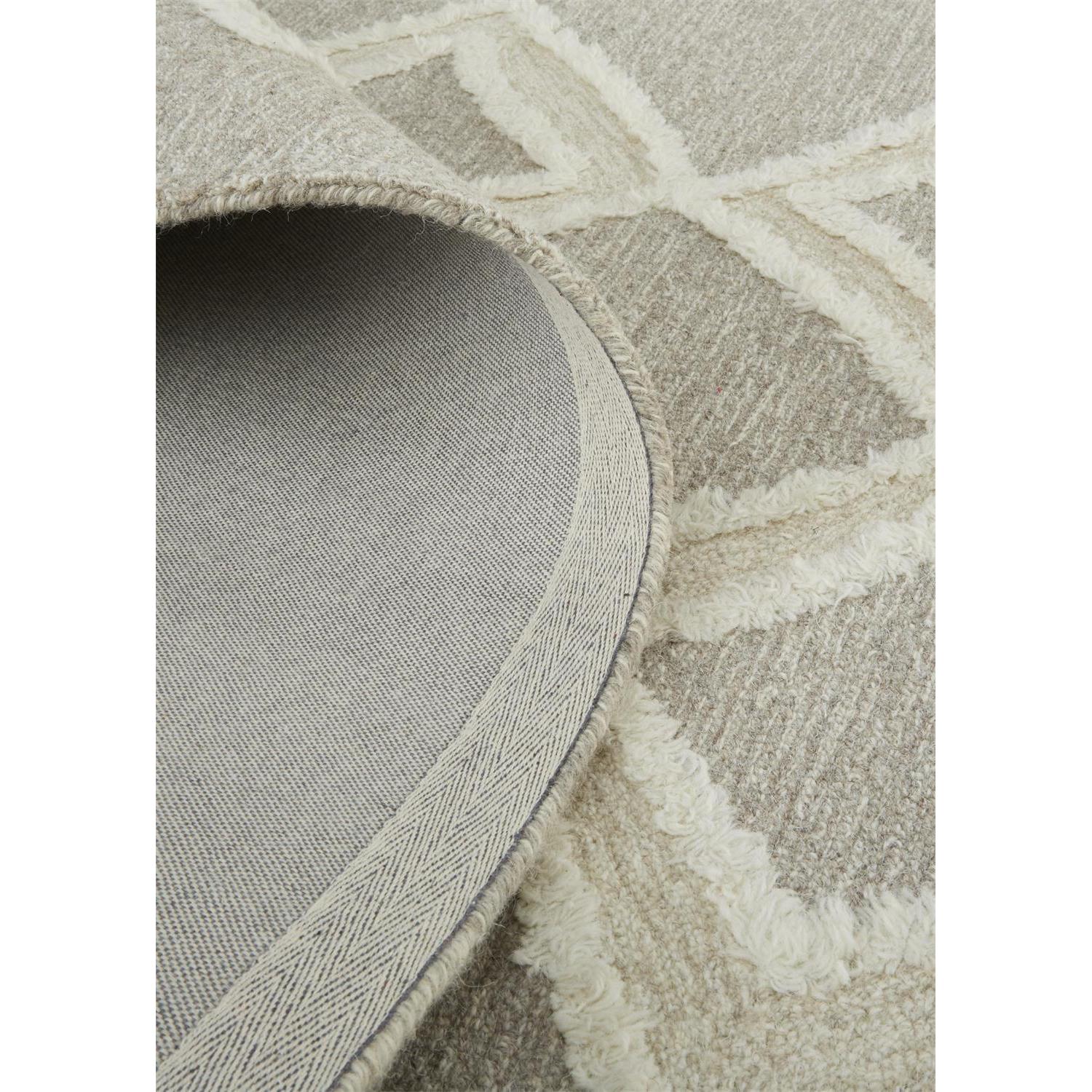 Feizy Anica 8009F Transitional Geometric Rug in Gray/Ivory - Image 8