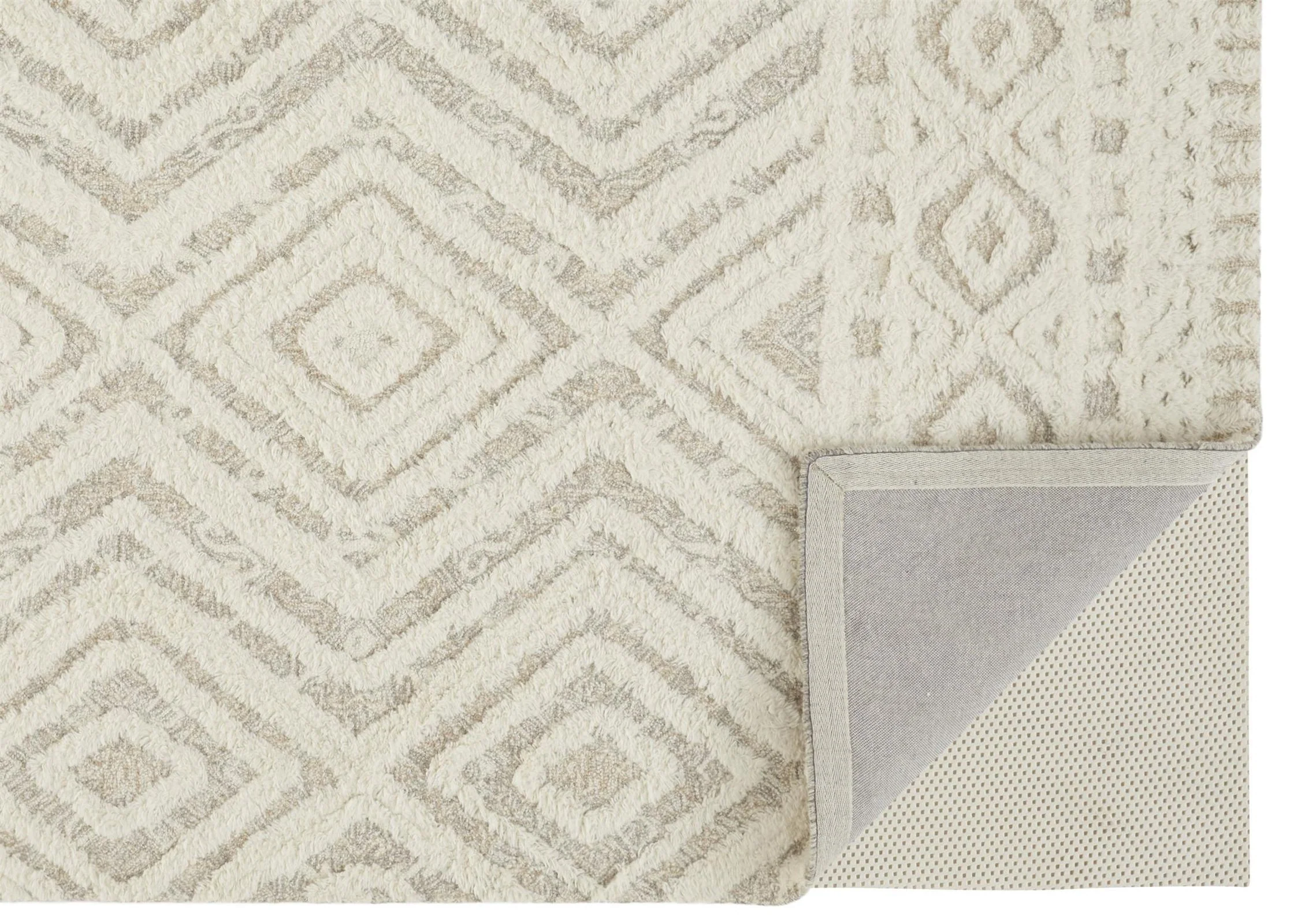 Feizy Anica 8010F Rug in Ivory / Tan - Image 6