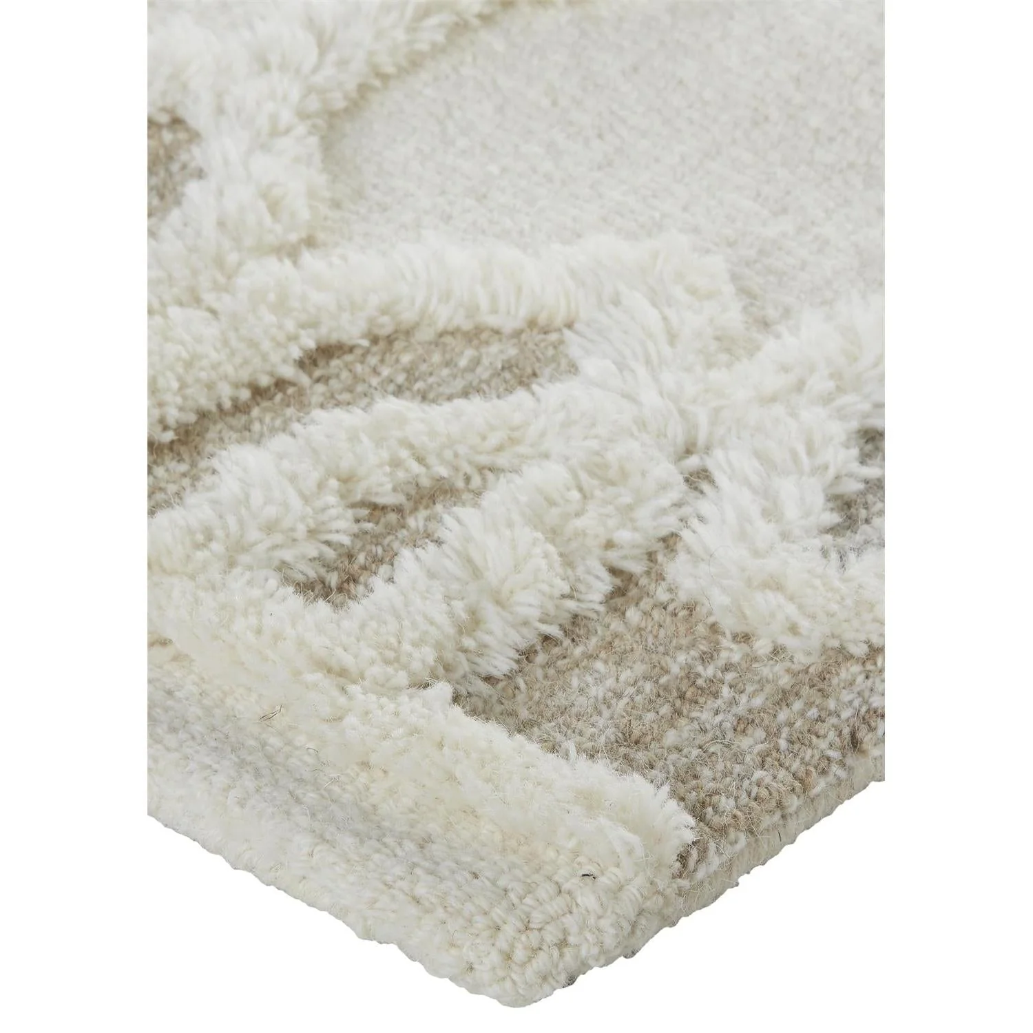 Feizy Anica 8011F Transitional Trellis & Lattice Rug in Ivory/Tan/Silver - Image 5