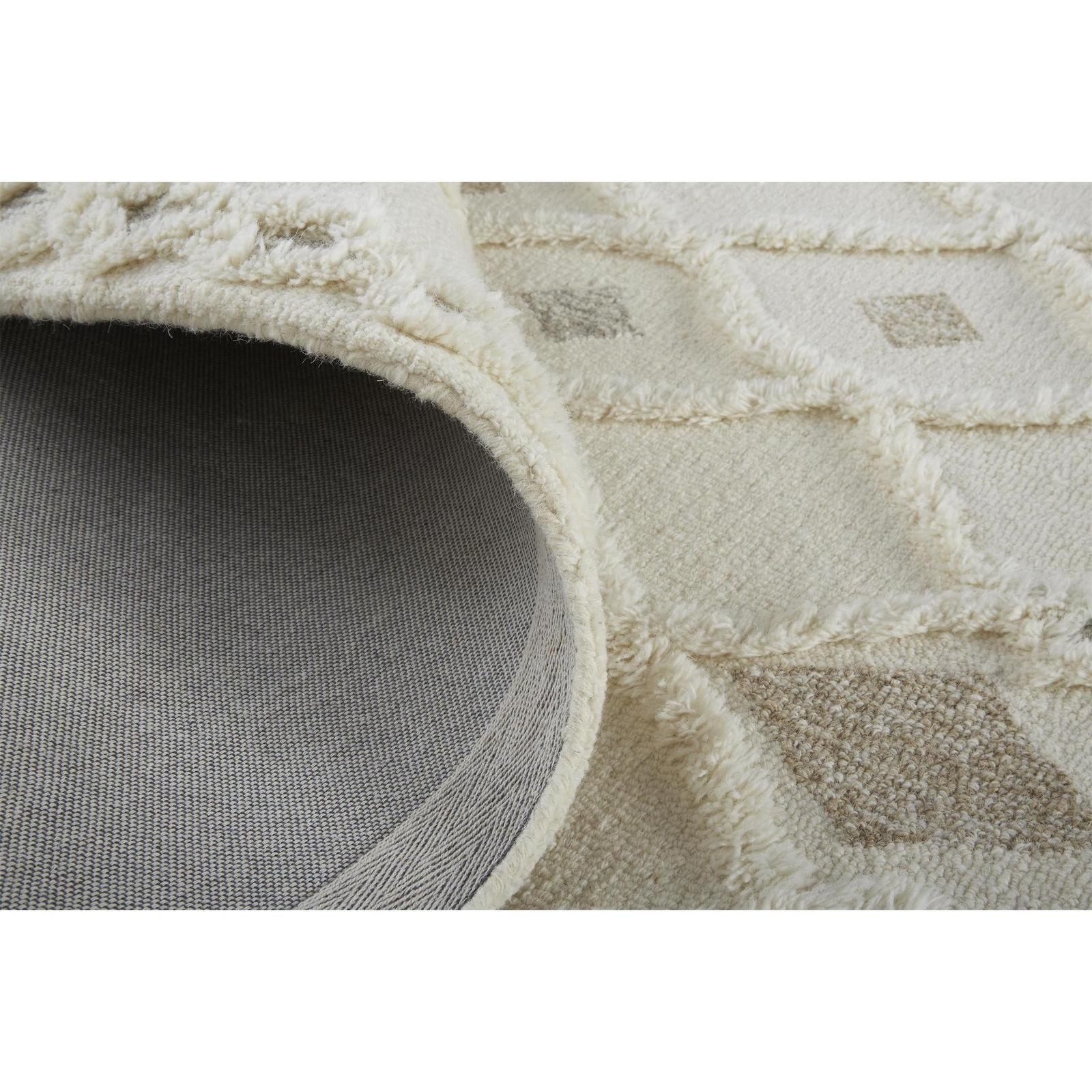 Feizy Anica 8011F Transitional Trellis & Lattice Rug in Ivory/Tan/Silver - Image 8