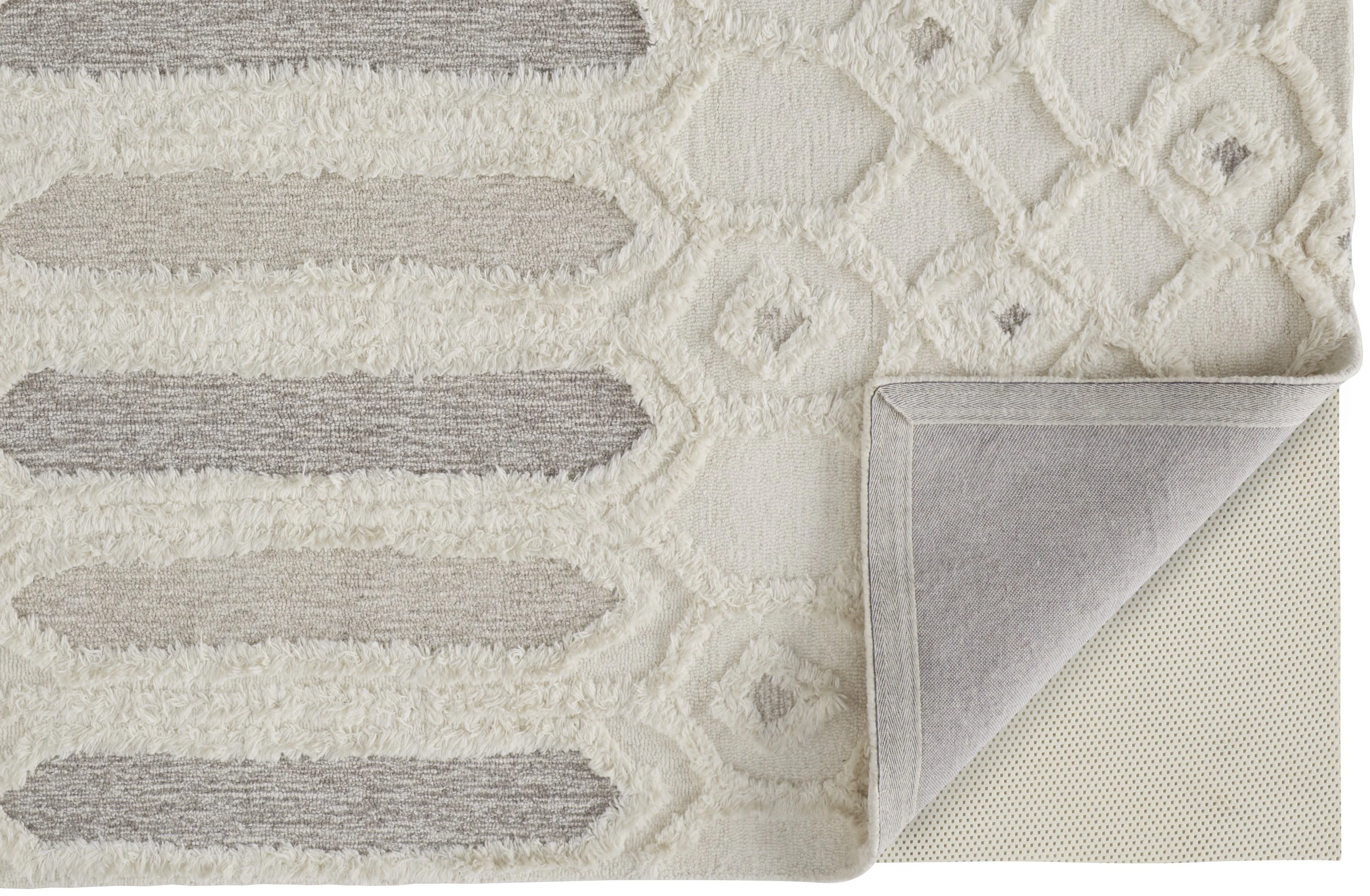 Feizy Anica 8013F Rug in Ivory / Taupe - Image 6
