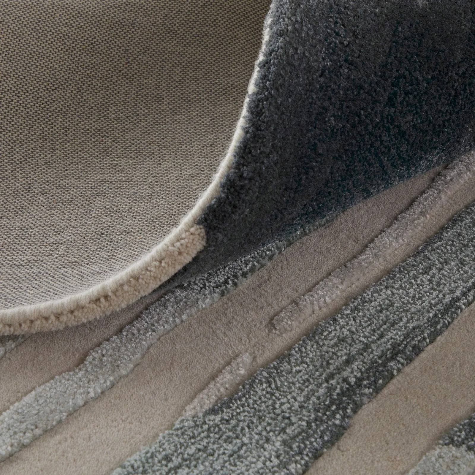 Feizy Anya 8882F Transitional Abstract Rug in Ivory/Blue/Gray - Image 6