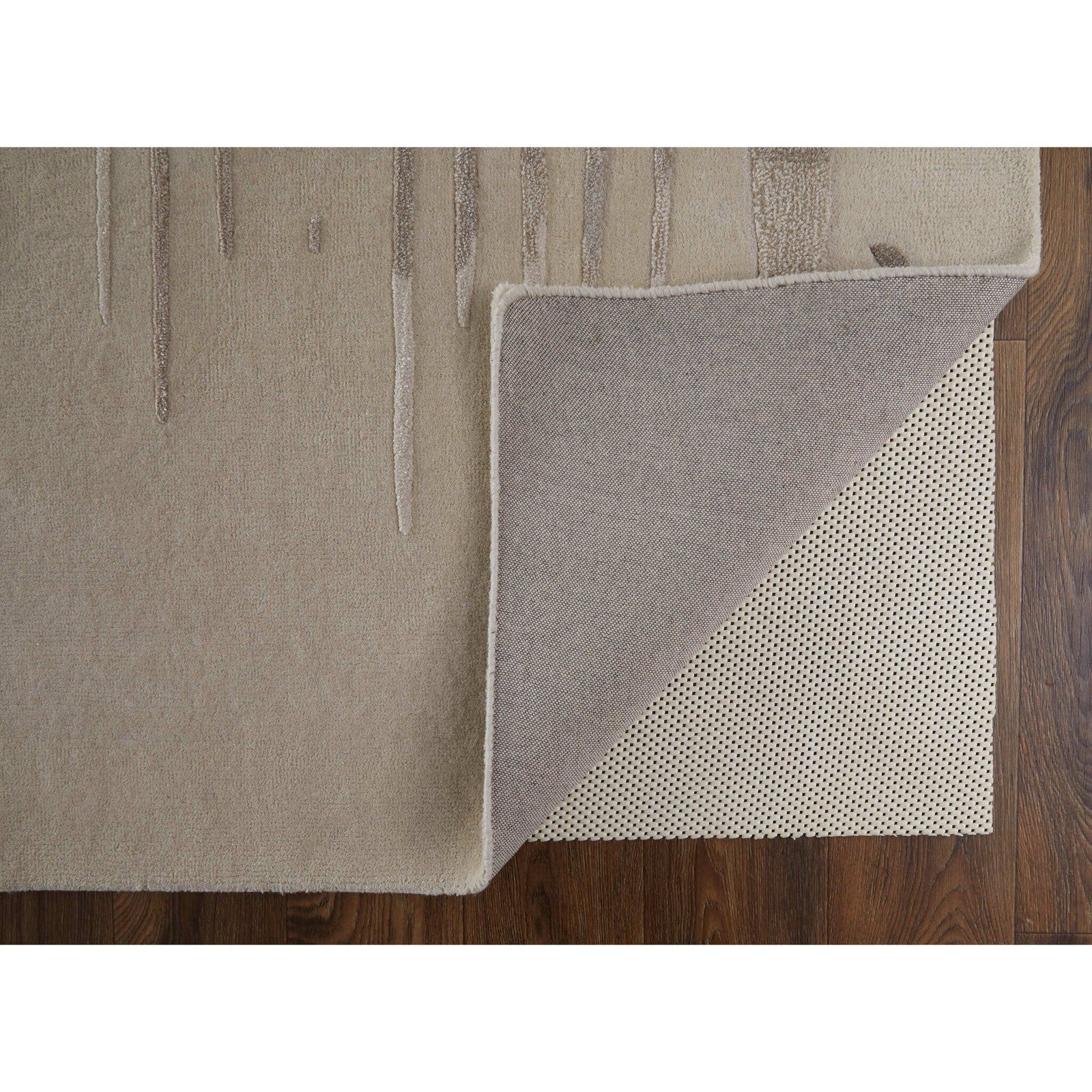 Feizy Anya 8882F Transitional Abstract Rug in Ivory/Brown/Taupe - Image 8