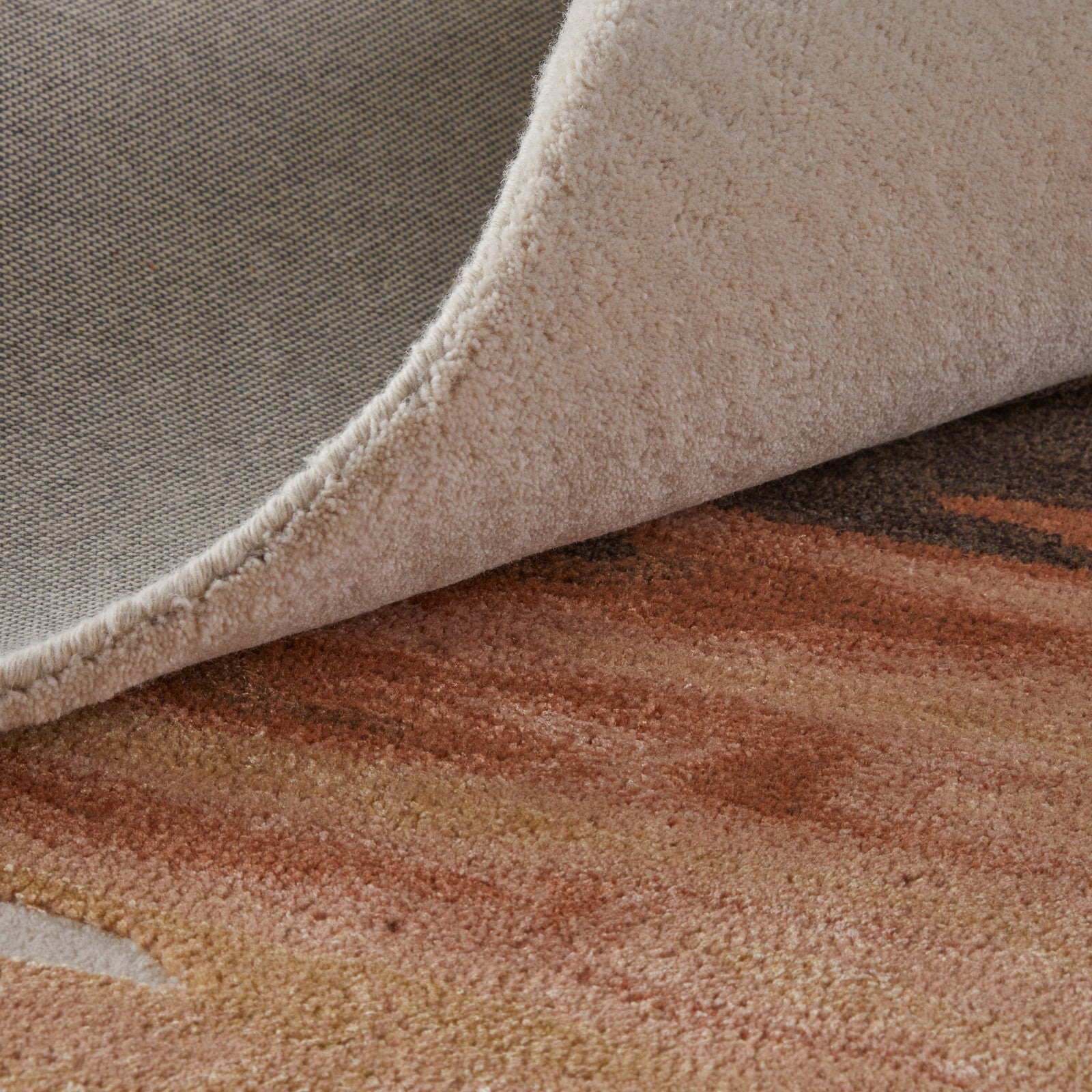 Feizy Anya 8883F Transitional Abstract Rug in Red/Brown/Orange - Image 6