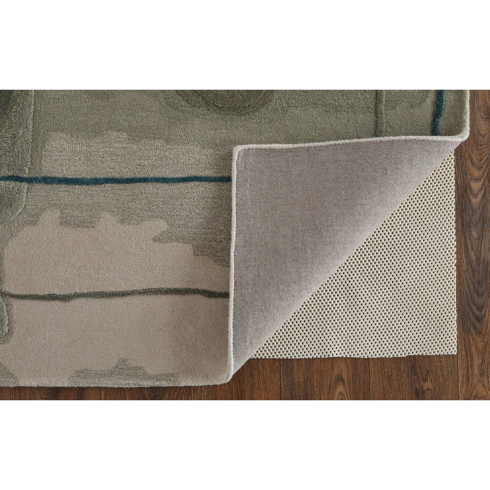 Feizy Anya 8885F Transitional Abstract Rug in Blue/Gray/Ivory - Image 8