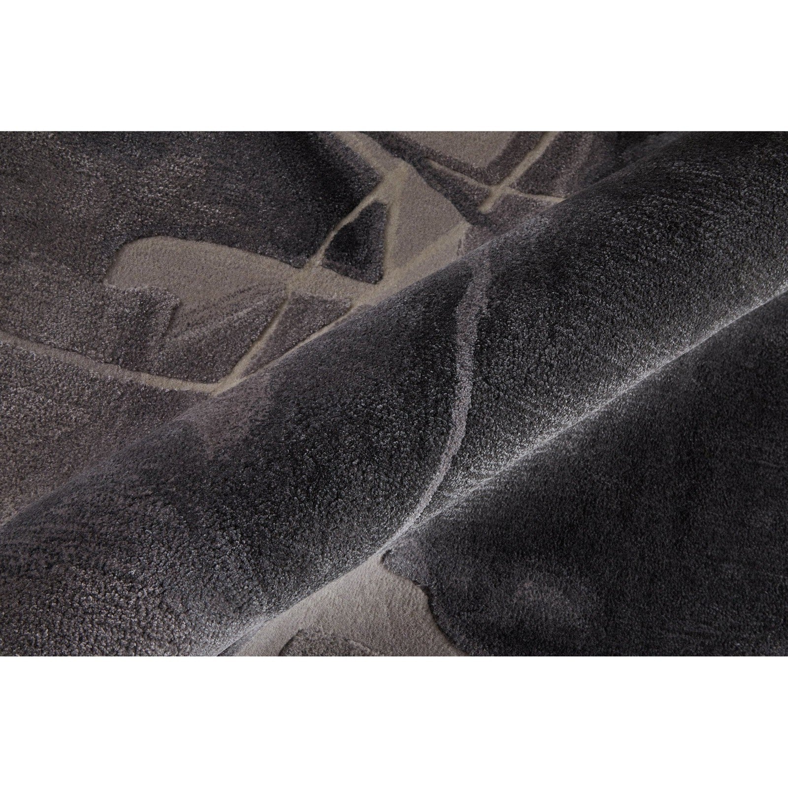 Feizy Anya 8885F Transitional Abstract Rug in Ivory/Gray/Taupe - Image 5