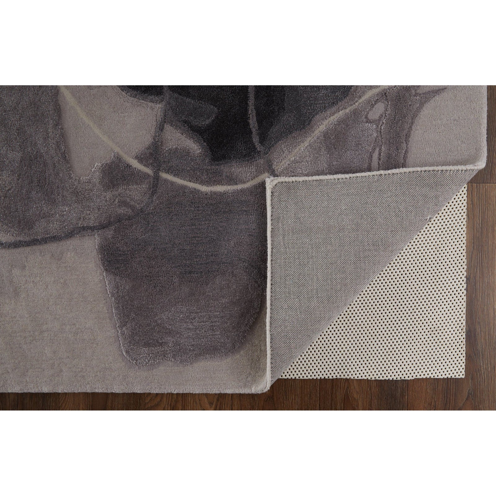 Feizy Anya 8885F Transitional Abstract Rug in Ivory/Gray/Taupe - Image 8
