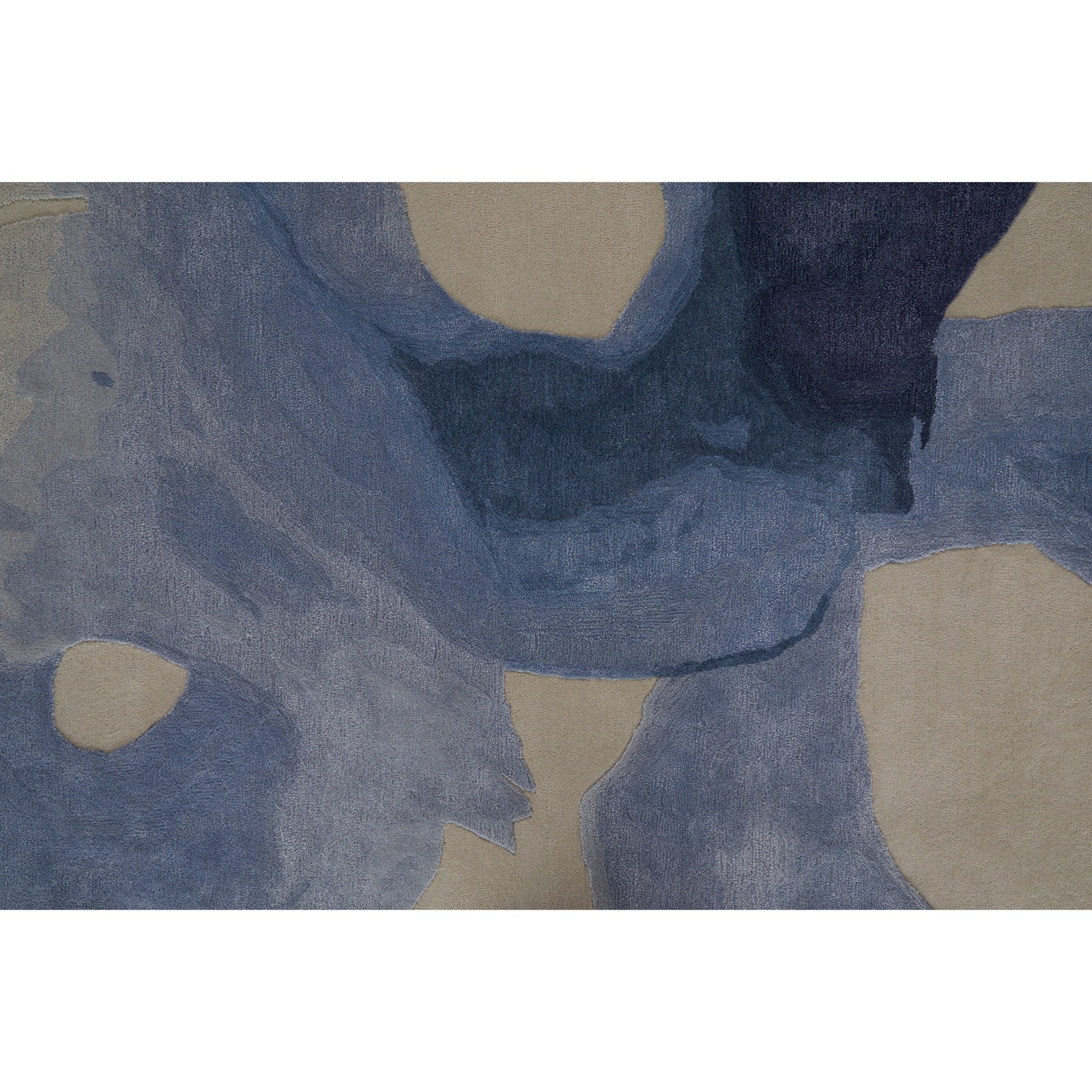 Feizy Anya 8887F Transitional Abstract Rug in Blue/Ivory - Image 9
