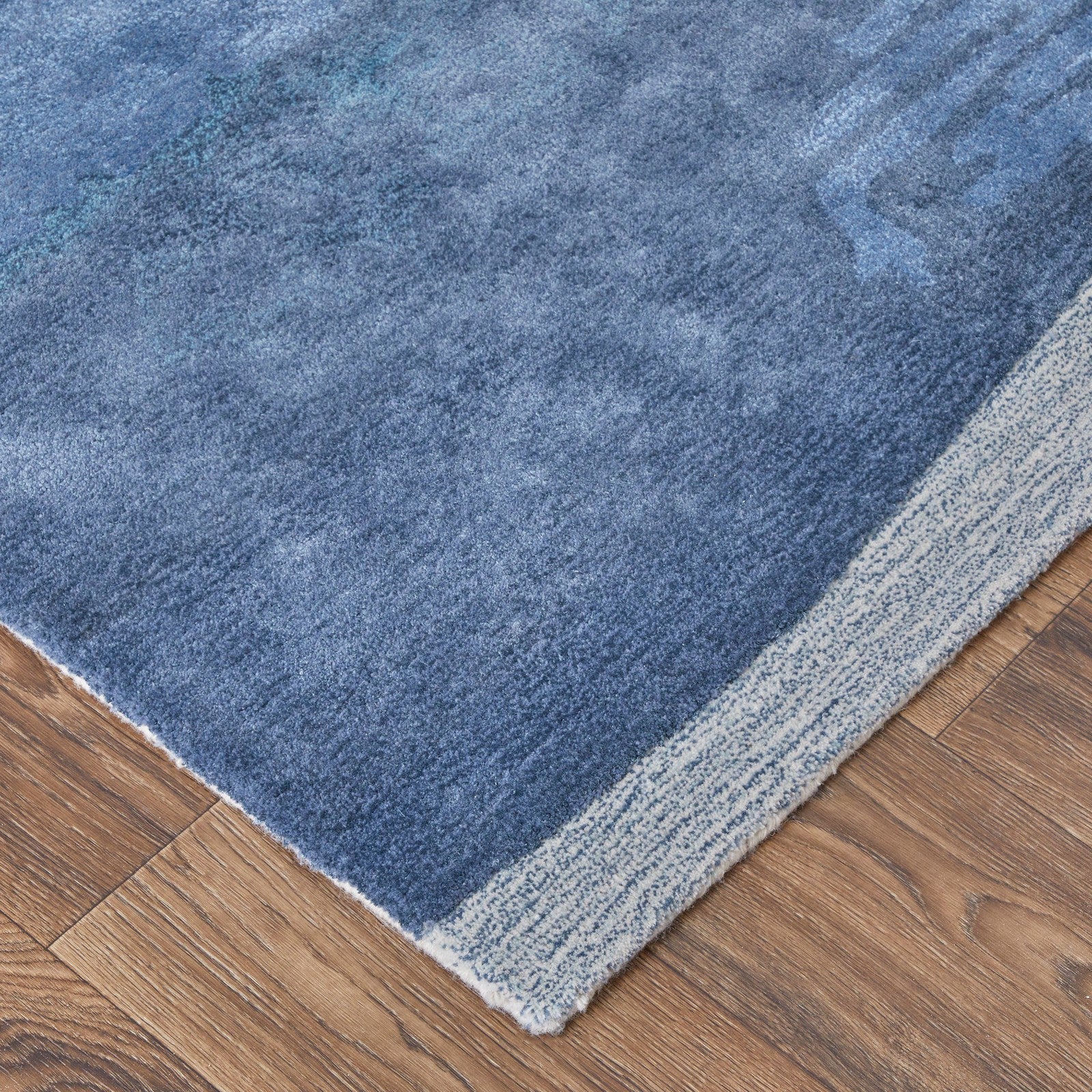 Feizy Anya 8921F Transitional Abstract Rug in Blue/Ivory - Image 4