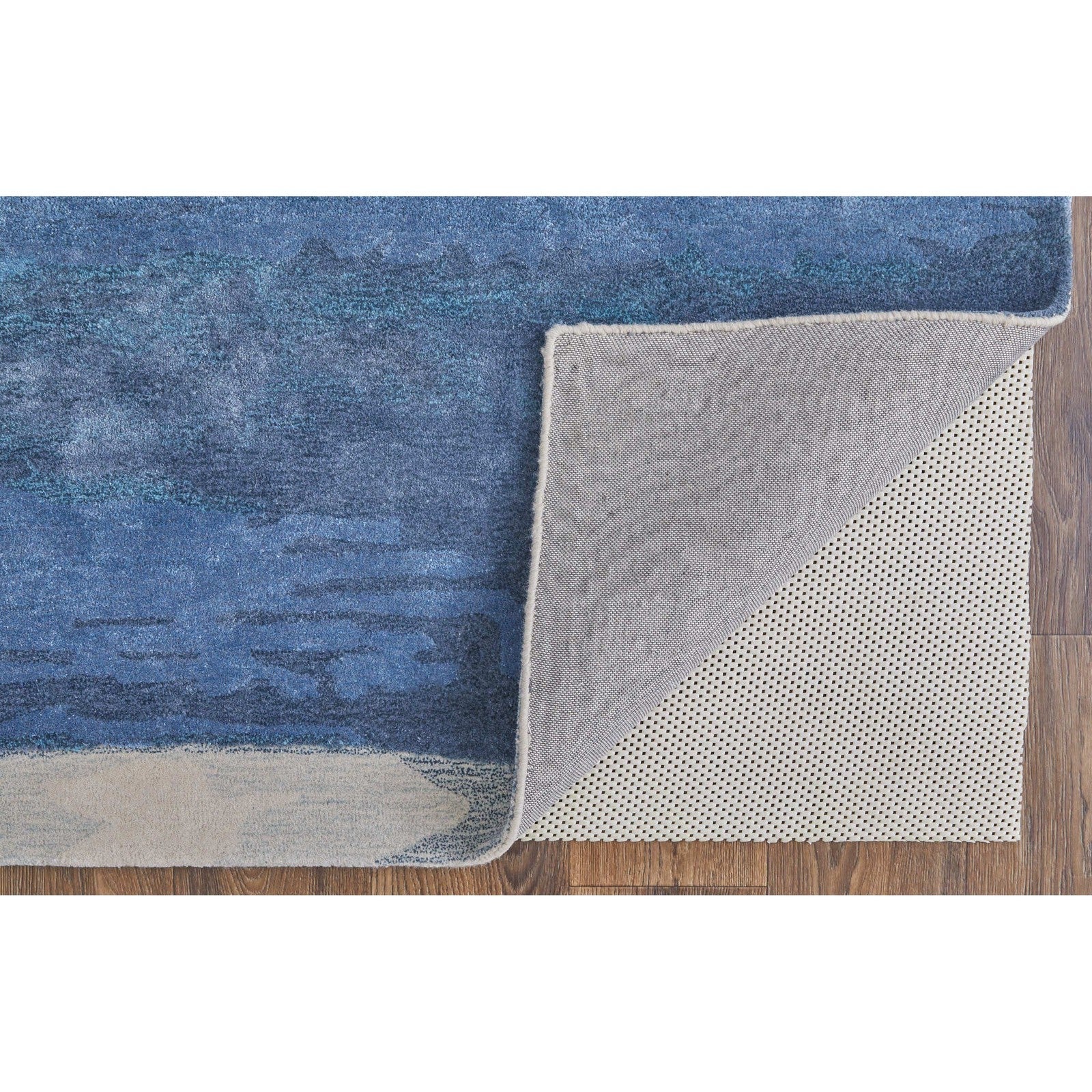Feizy Anya 8921F Transitional Abstract Rug in Blue/Ivory - Image 5