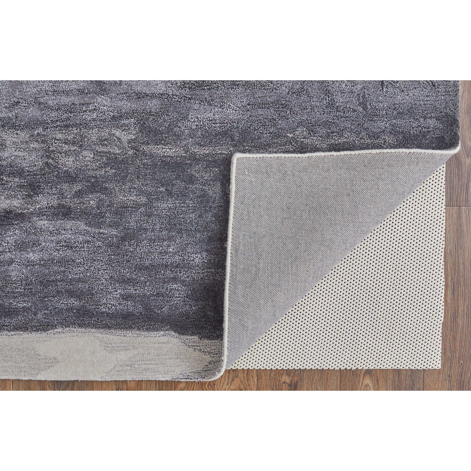 Feizy Anya 8921F Transitional Abstract Rug in Gray/Blue/Ivory - Image 8