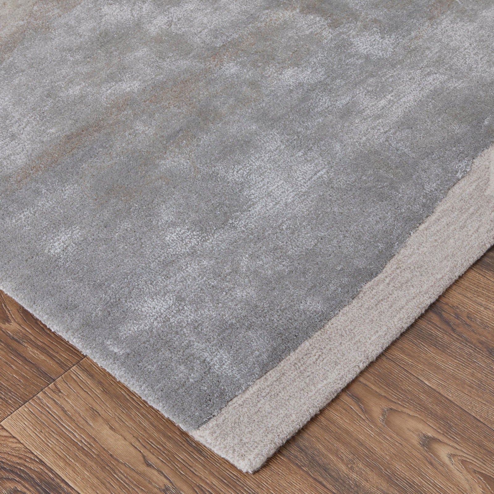 Feizy Anya 8921F Transitional Abstract Rug in Ivory/Gray - Image 7