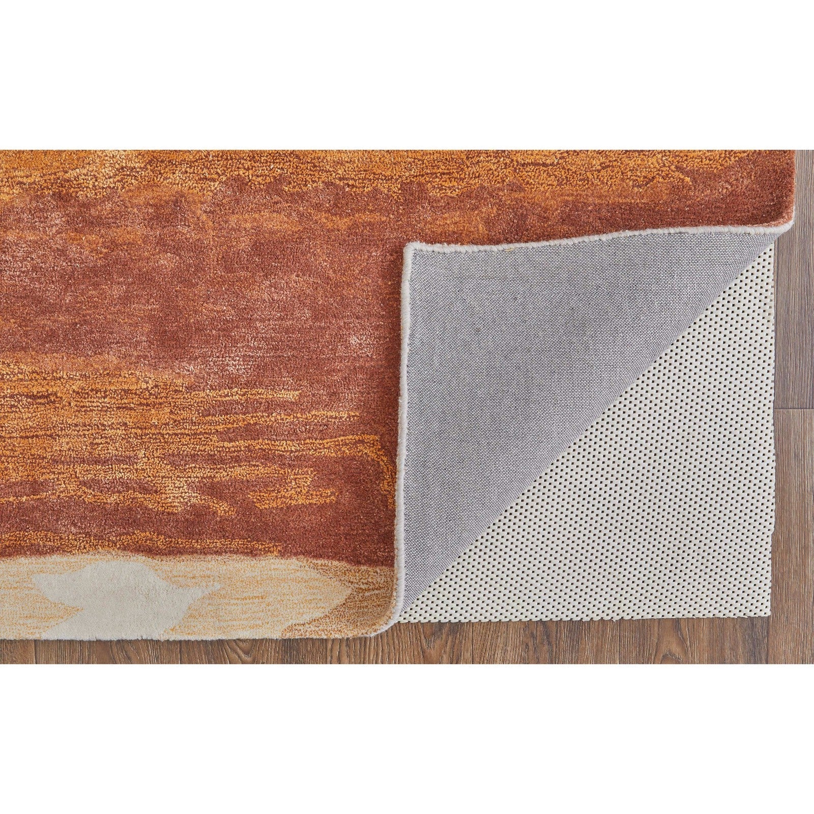 Feizy Anya 8921F Transitional Abstract Rug in Red/Orange/Ivory - Image 8