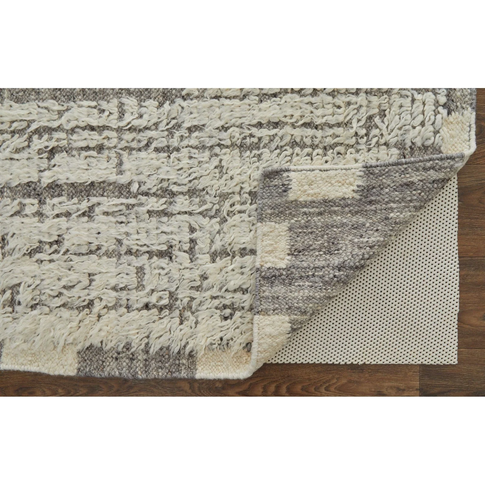 Feizy Ashby 8906F Transitional Stripes Rug in Ivory/Gray - Image 6