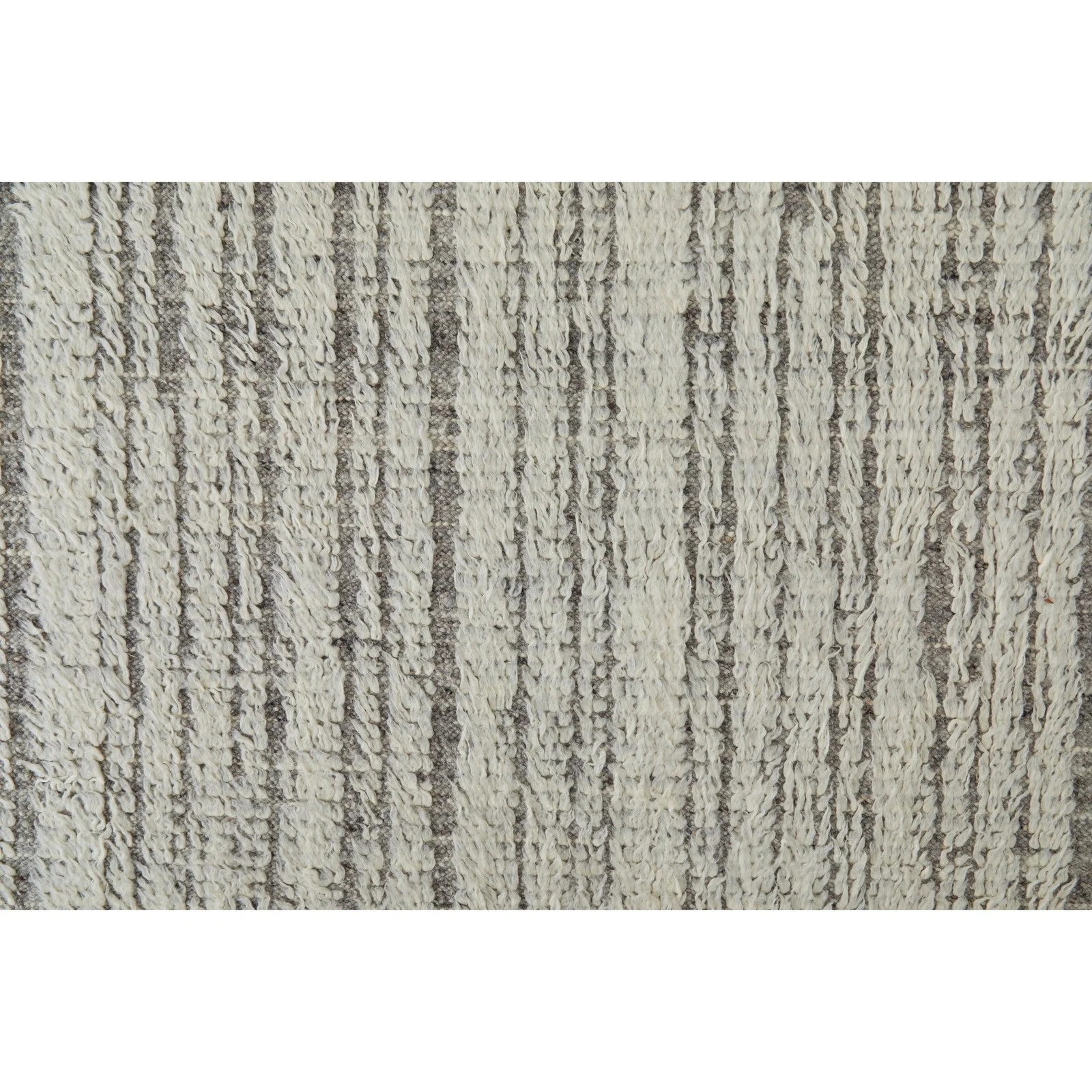Feizy Ashby 8906F Transitional Stripes Rug in Ivory/Gray - Image 7