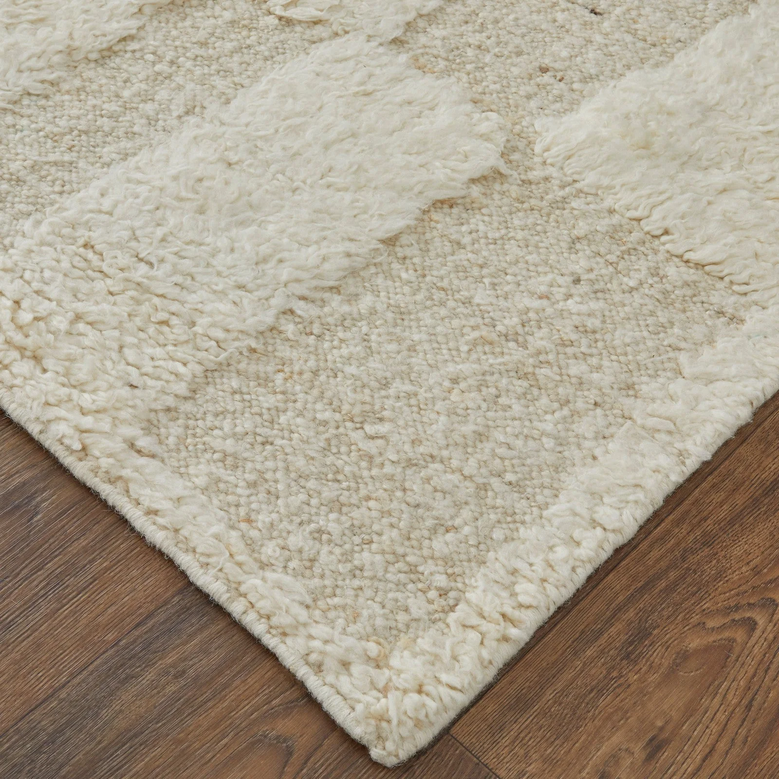 Feizy Ashby 8907F Transitional Geometric Rug in Ivory - Image 5
