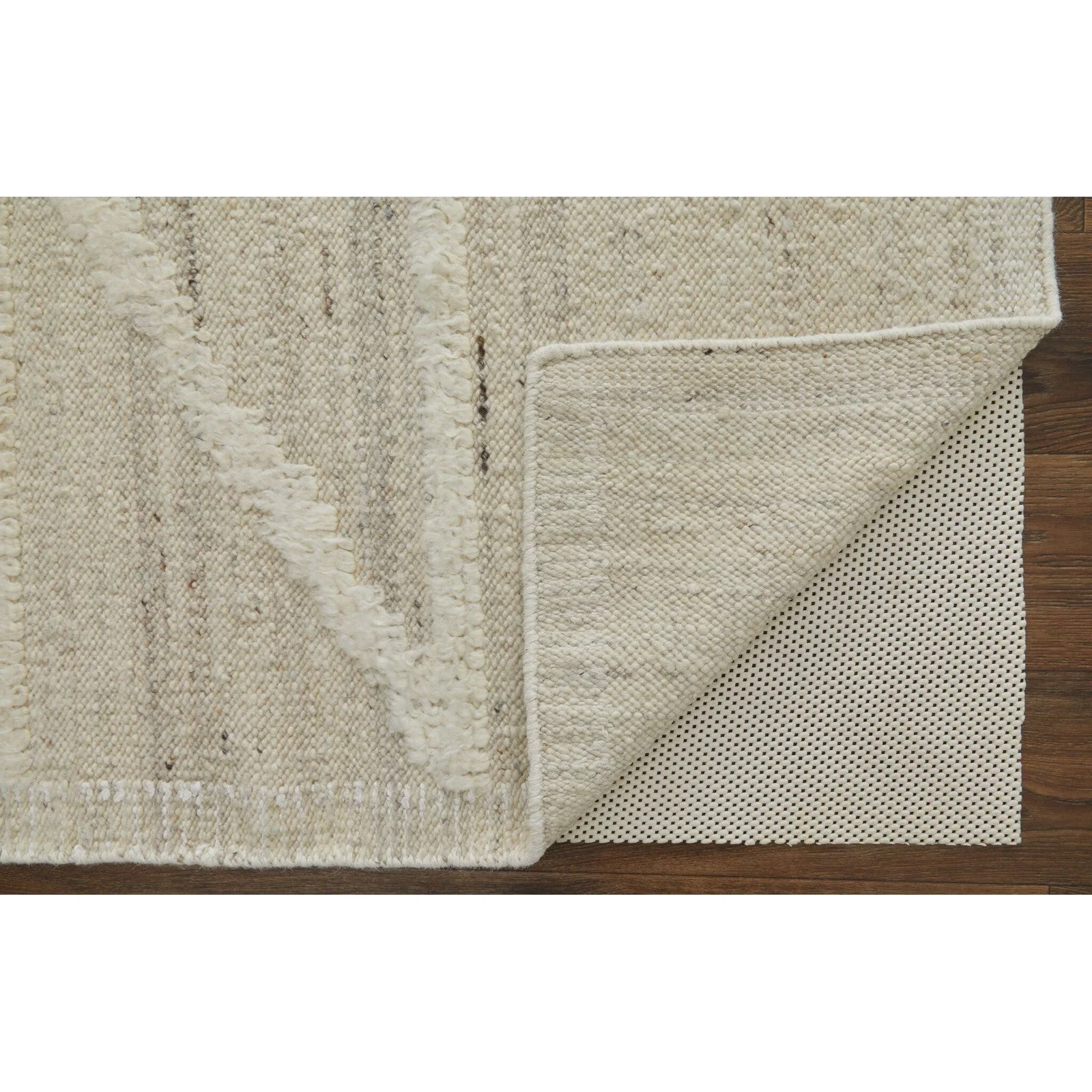 Feizy Ashby 8908F Transitional Geometric Rug in Tan/Ivory - Image 10