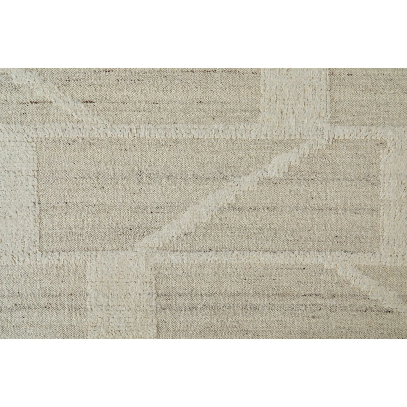 Feizy Ashby 8908F Transitional Geometric Rug in Tan/Ivory - Image 11