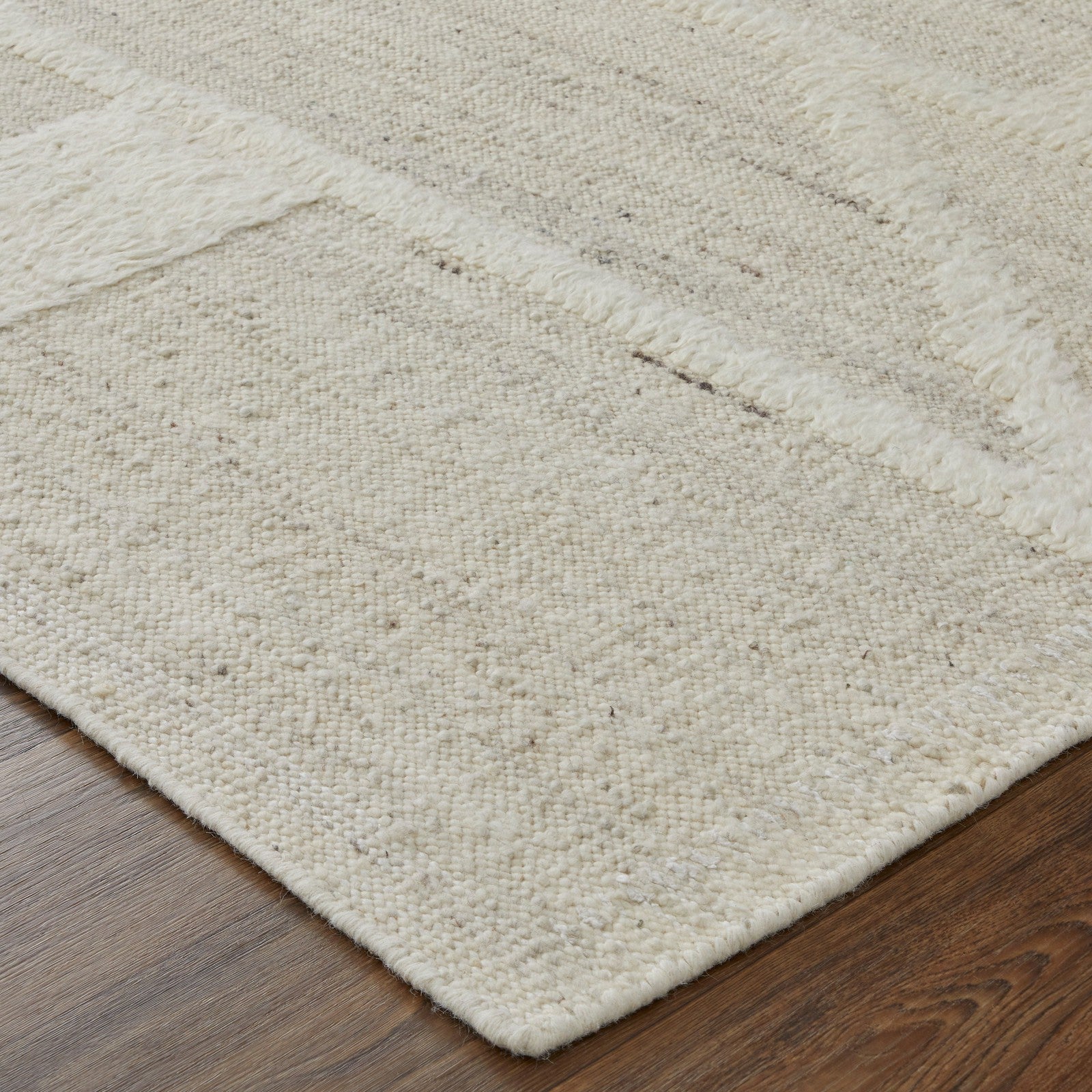 Feizy Ashby 8908F Transitional Geometric Rug in Tan/Ivory - Image 9