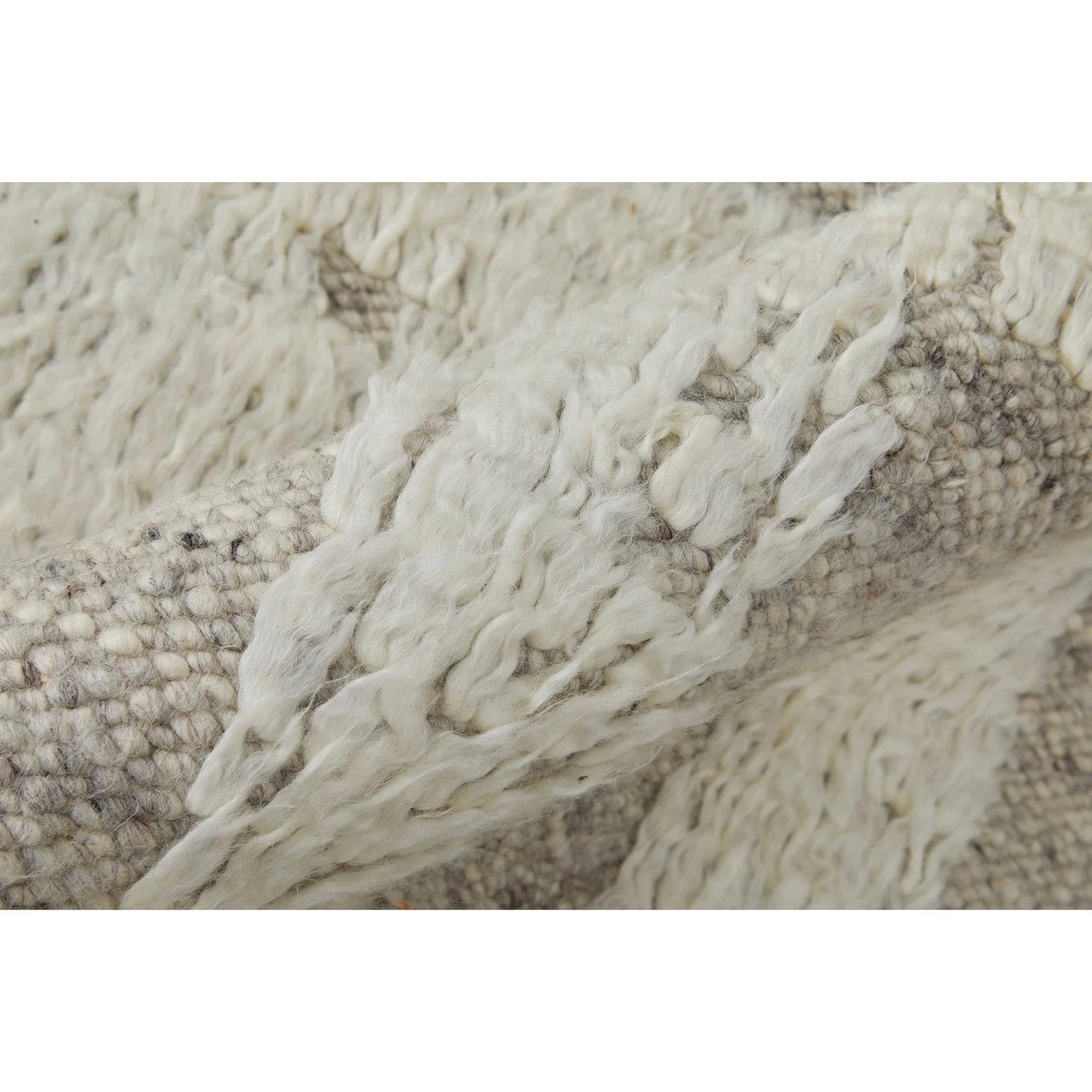 Feizy Ashby 8909F Transitional Geometric Rug in Gray/Ivory - Image 4