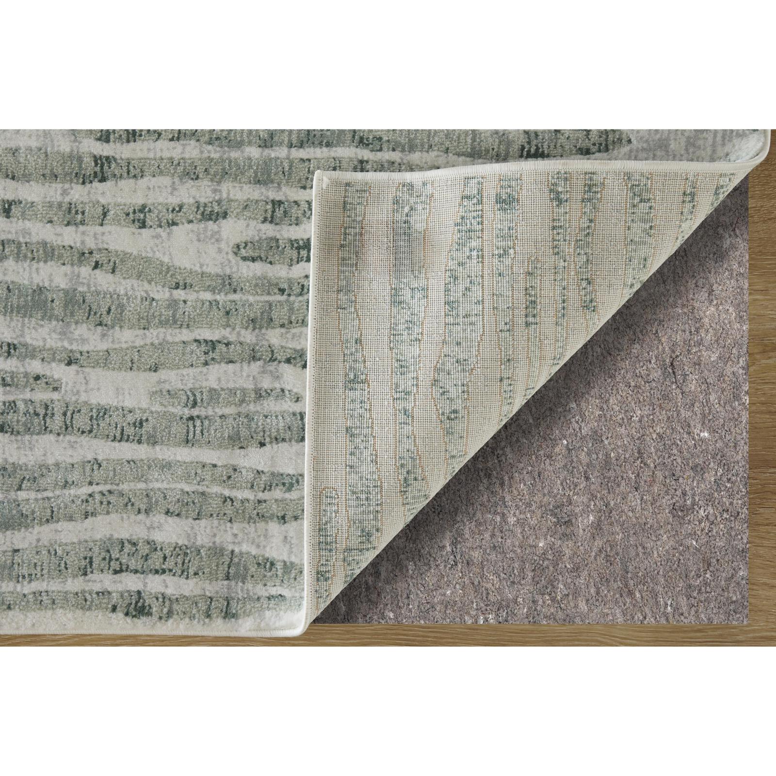 Feizy Atwell 3218F Transitional Abstract Rug in Gray/Green/Ivory - Image 6