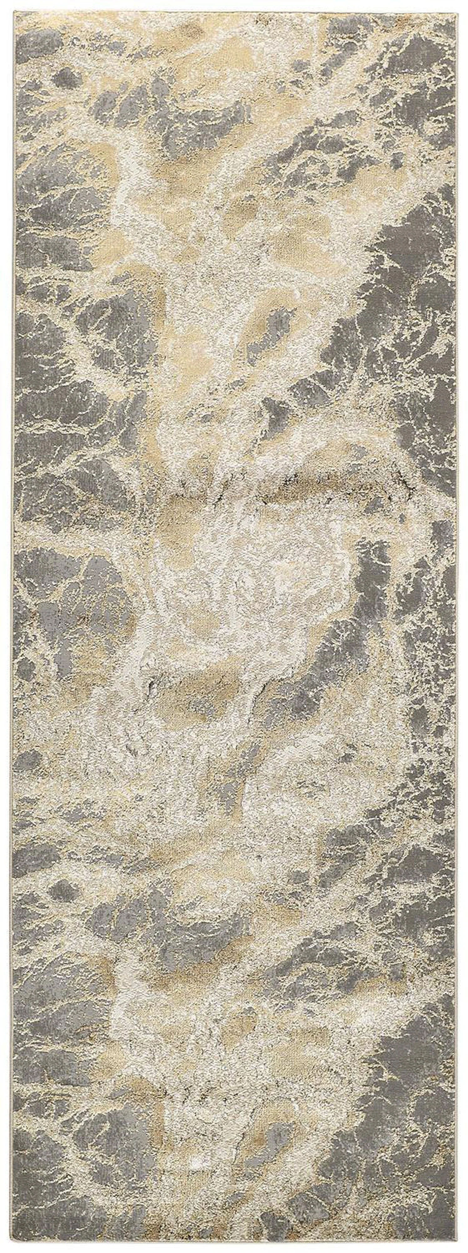 Feizy Aura 3563F Rug in Gray / Beige - Image 3