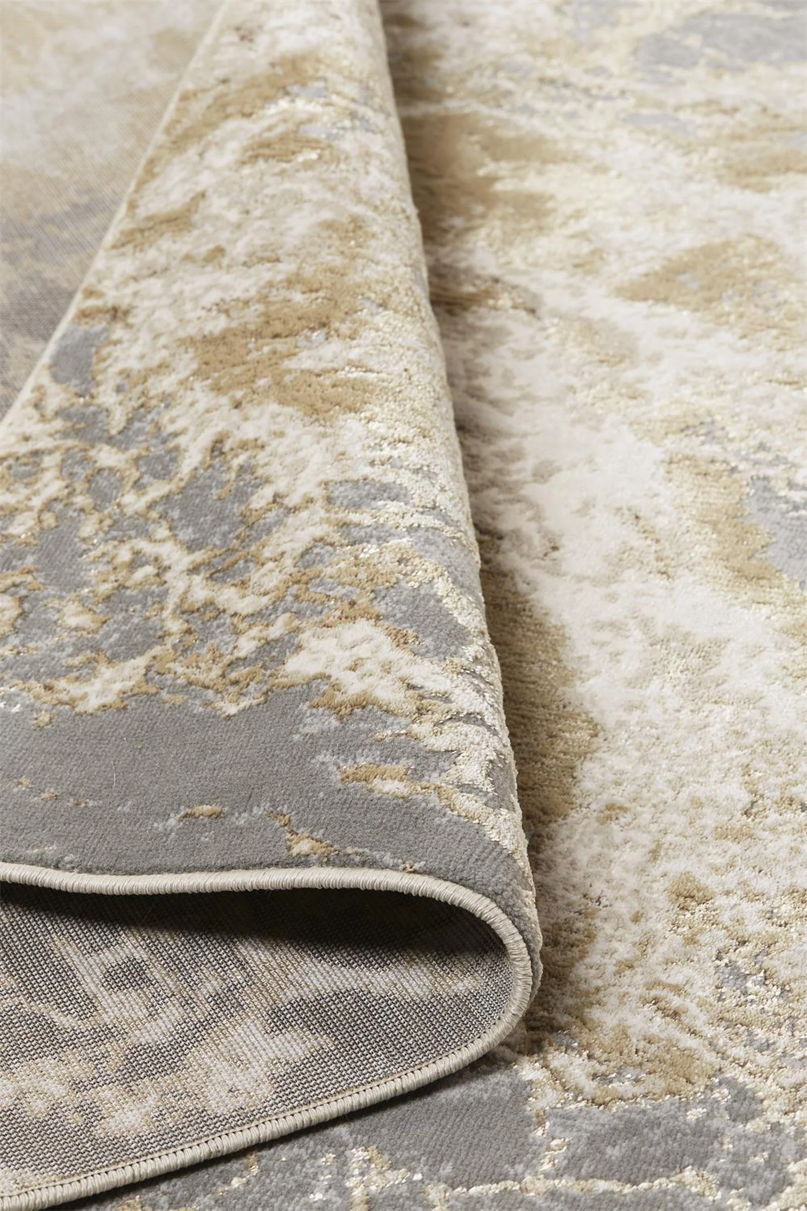 Feizy Aura 3563F Rug in Gray / Beige - Image 6