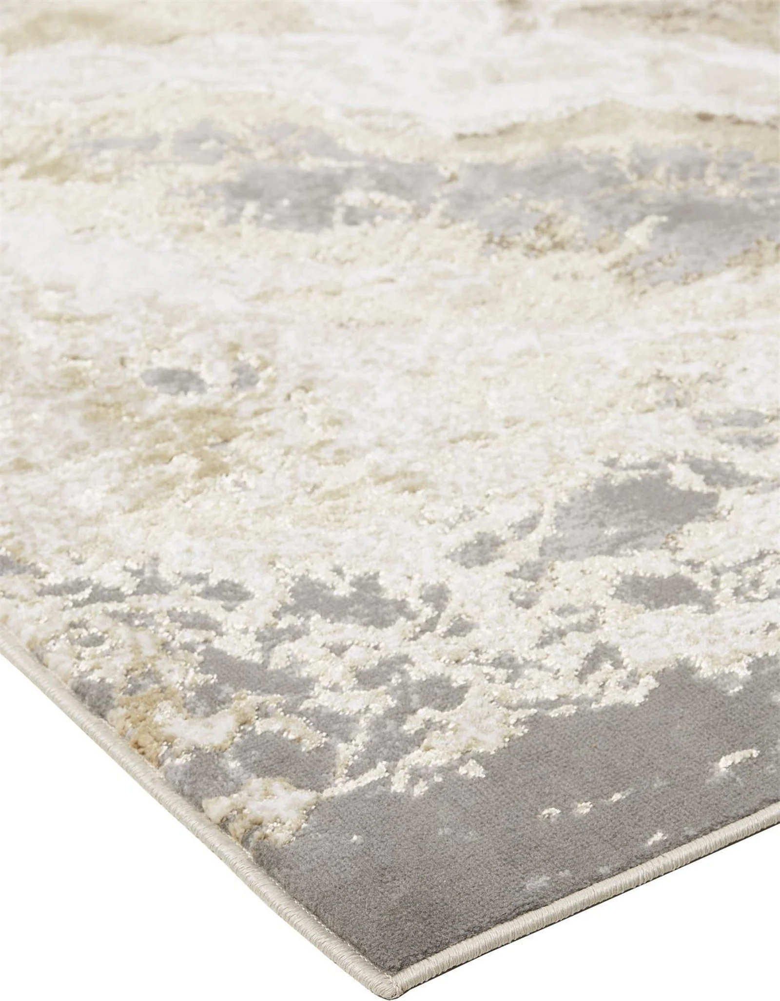Feizy Aura 3563F Rug in Gray / Beige - Image 7