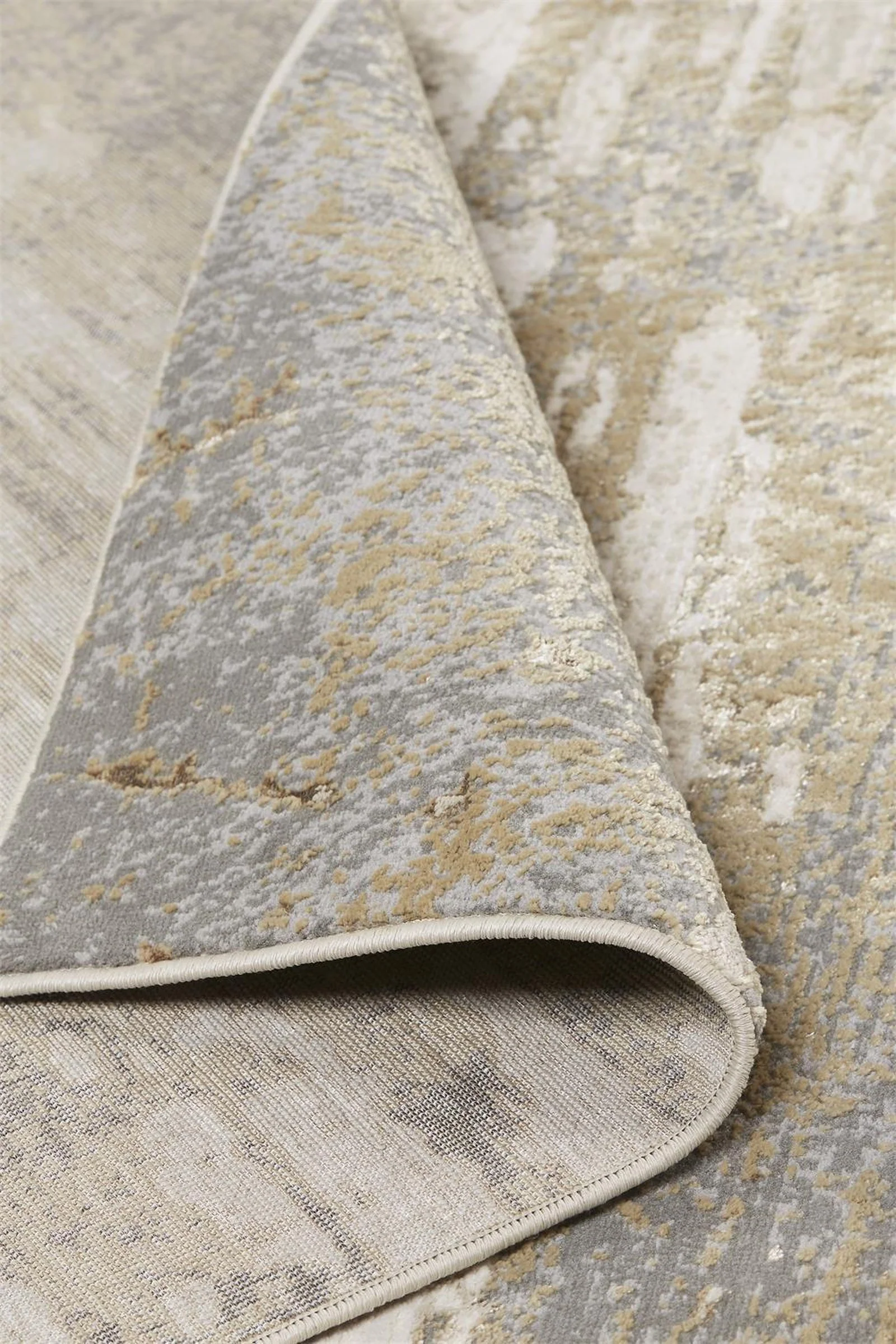 Feizy Aura 3567F Rug in Beige / Gold - Image 5