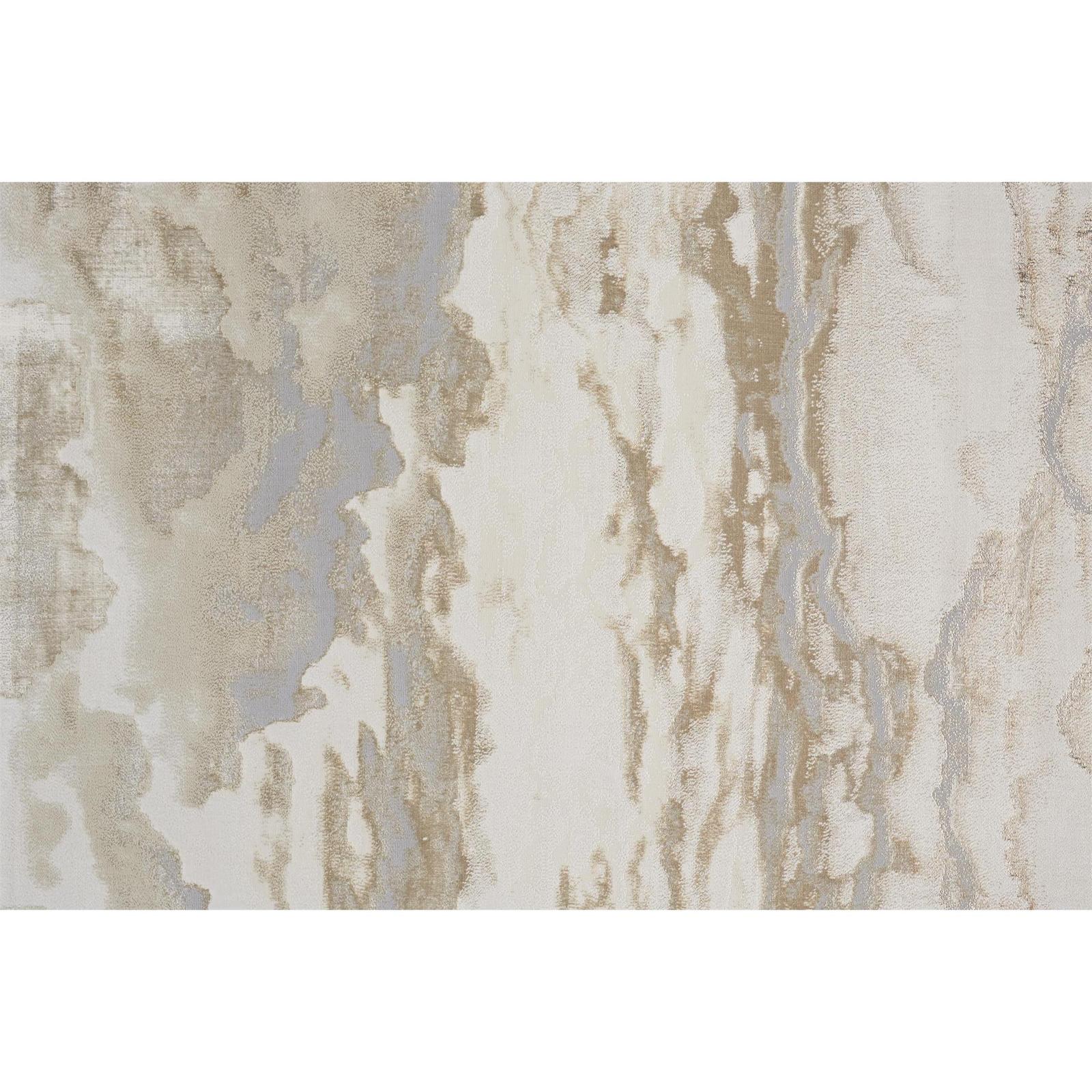 Feizy Aura 3727F Modern Abstract Rug in Ivory/Tan/Gray - Image 7