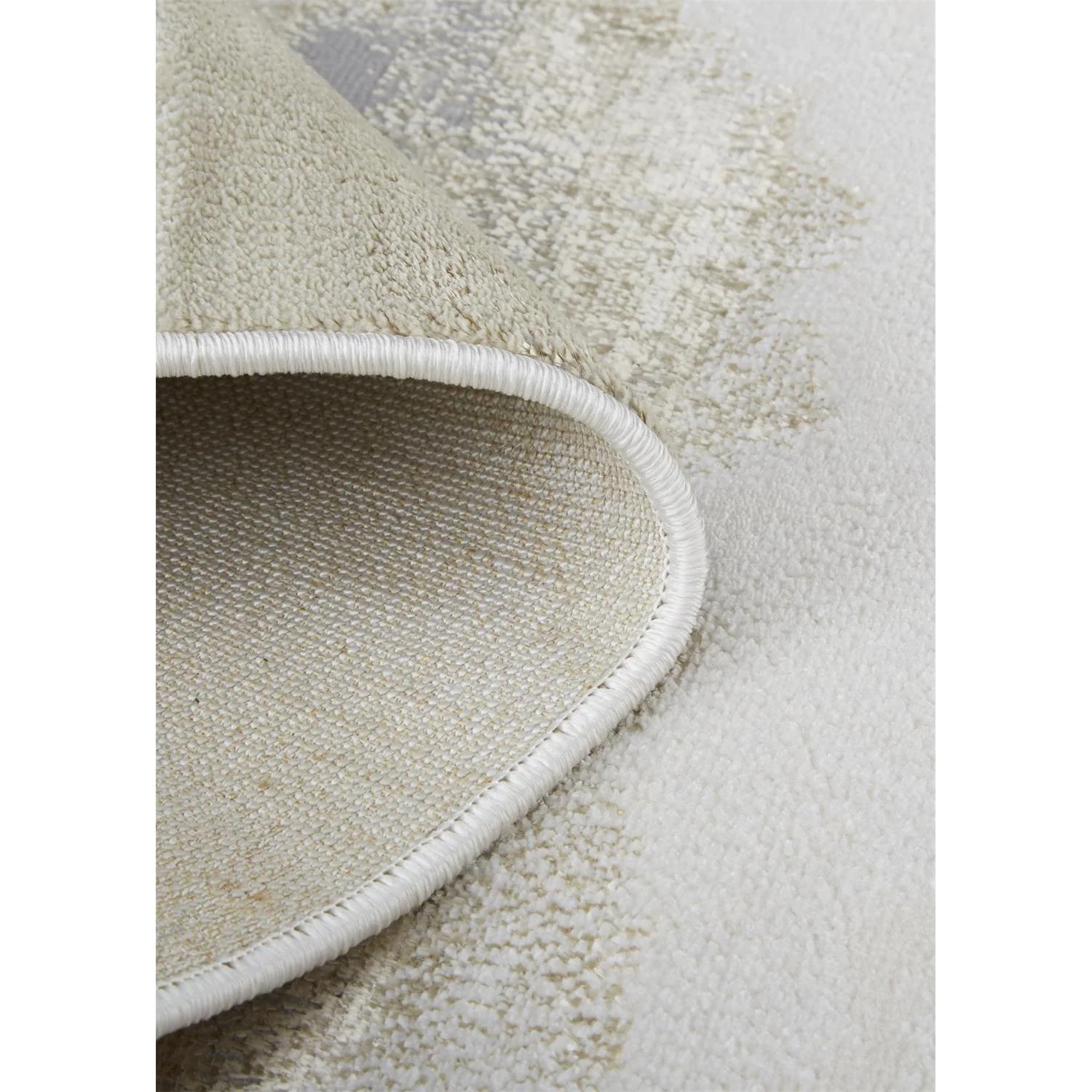 Feizy Aura 3727F Modern Abstract Rug in Ivory/Tan/Gray - Image 8
