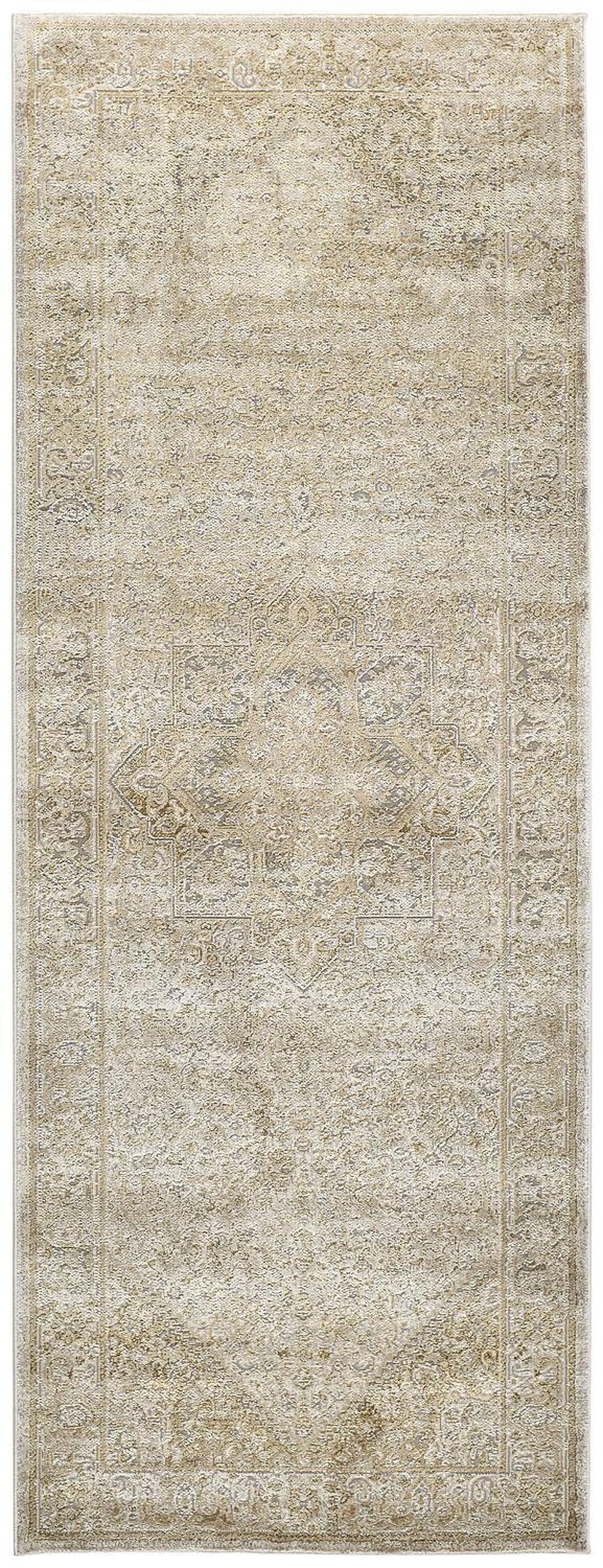 Feizy Aura 3734F Rug in Brown / Gold - Image 3