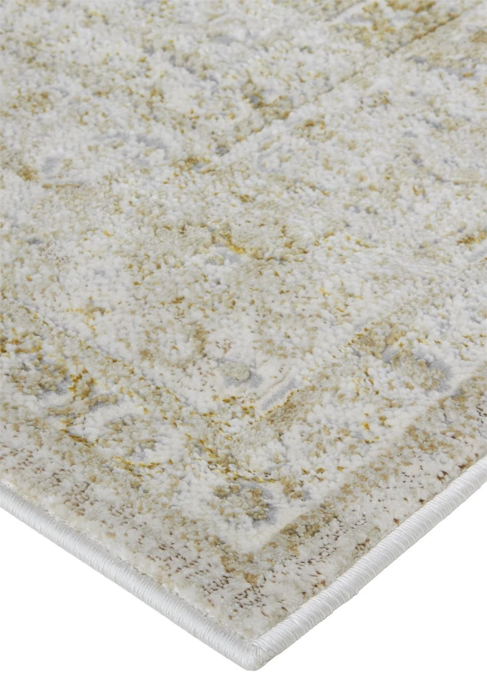 Feizy Aura 3734F Rug in Brown / Gold - Image 7