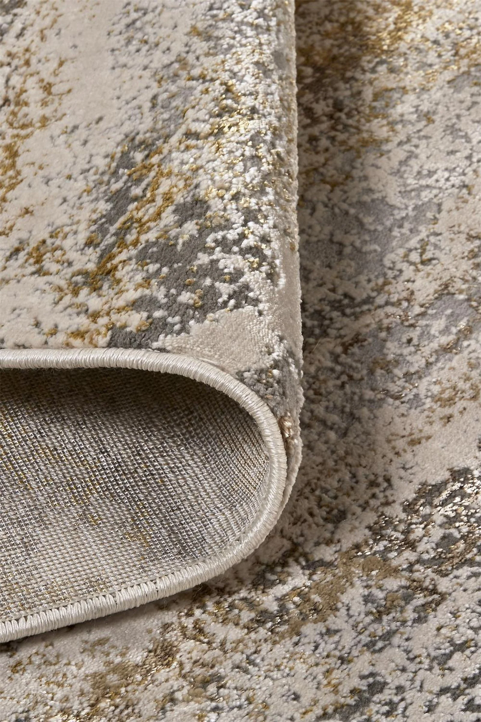 Feizy Aura 3735F Rug in Beige / Gold - Image 6