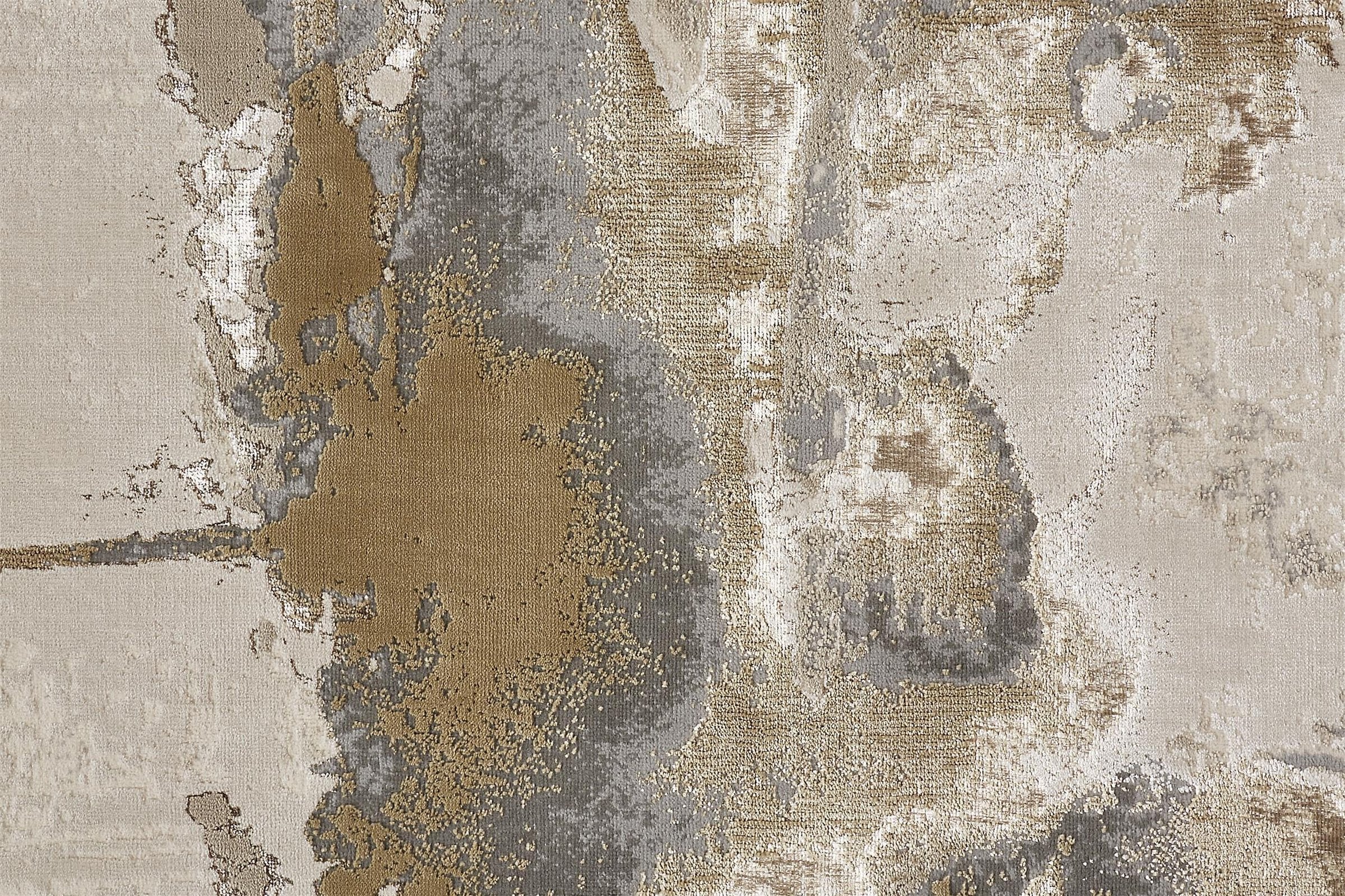 Feizy Aura 3737F Rug in Gold / Tan - Image 5